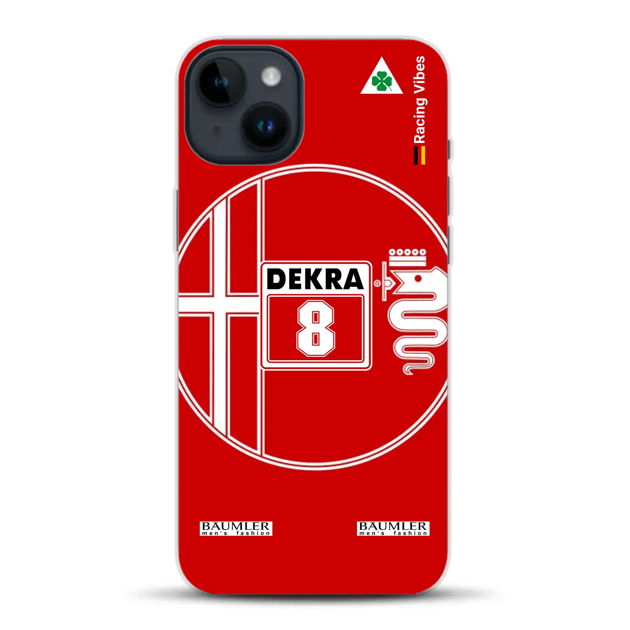 155 V6 TI #8 Larini DTM Champion 1993 Livery - Custodia per cellulare personalizzata per iPhone