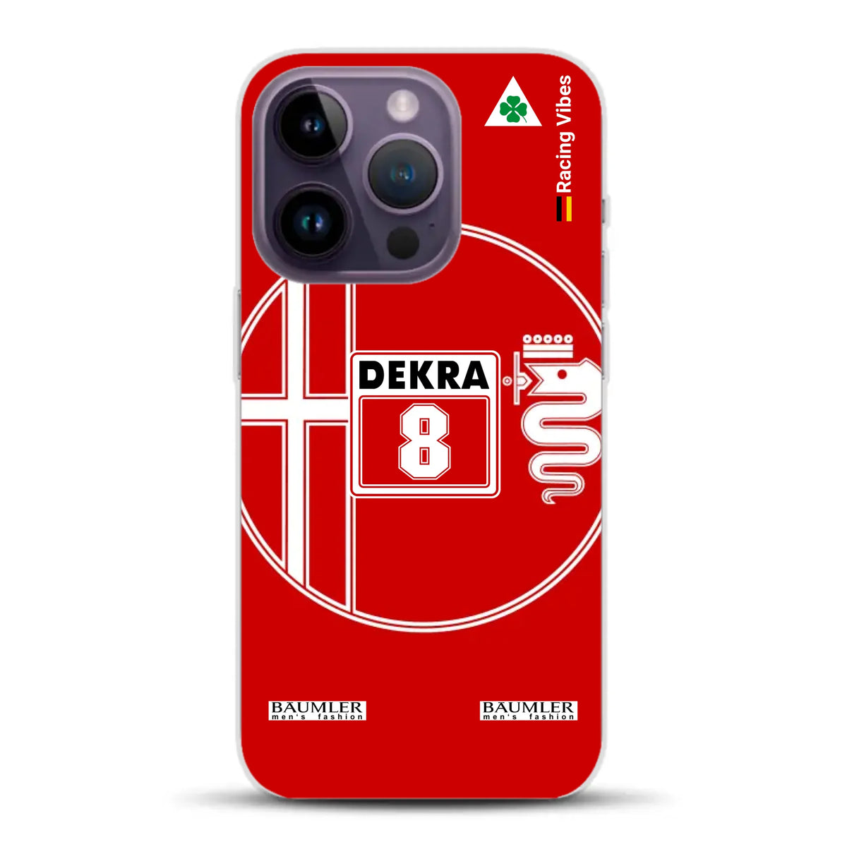 155 V6 TI #8 Larini DTM Champion 1993 Livery - Custodia per cellulare personalizzata per iPhone
