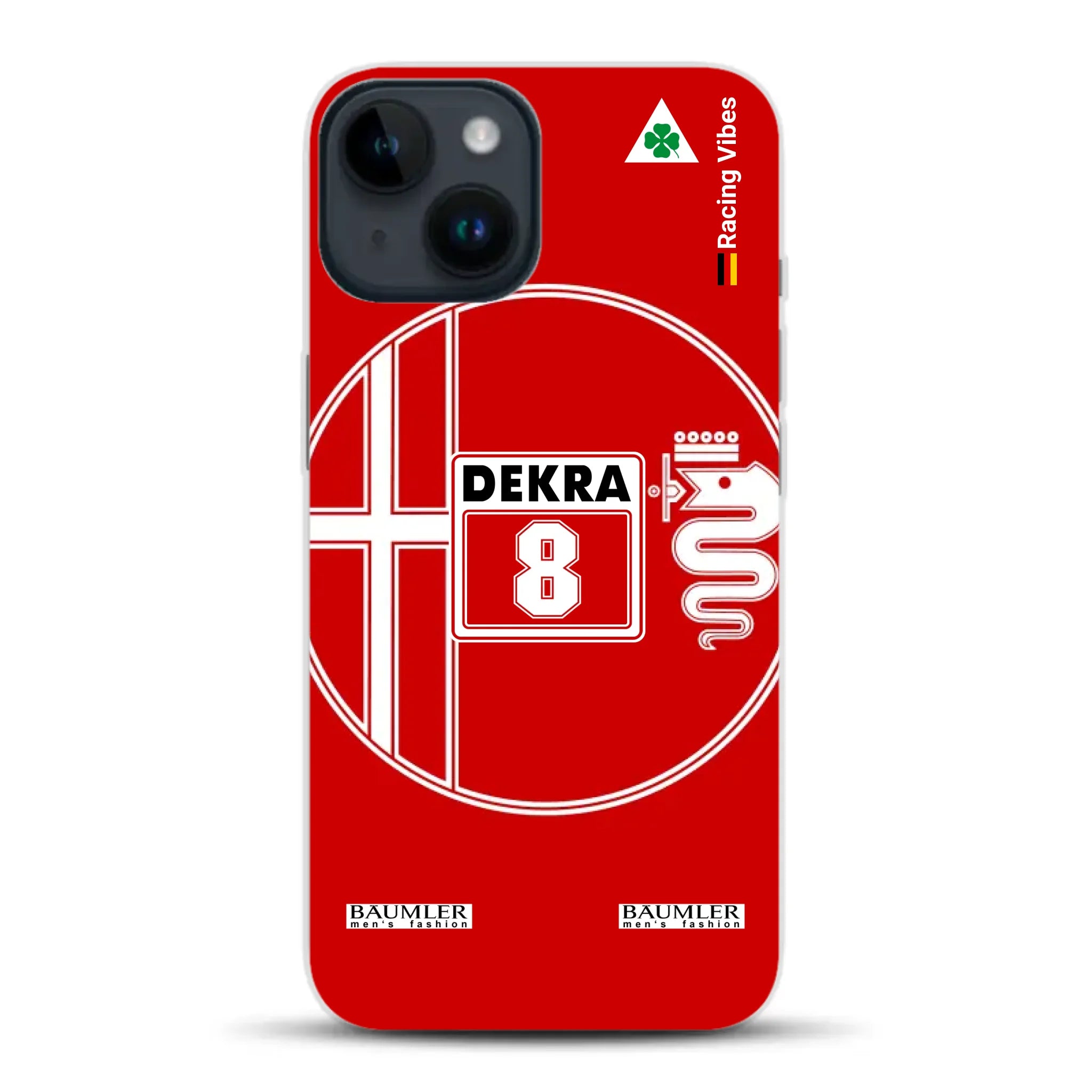 155 V6 TI #8 Larini DTM Champion 1993 Livery - Custodia per cellulare personalizzata per iPhone