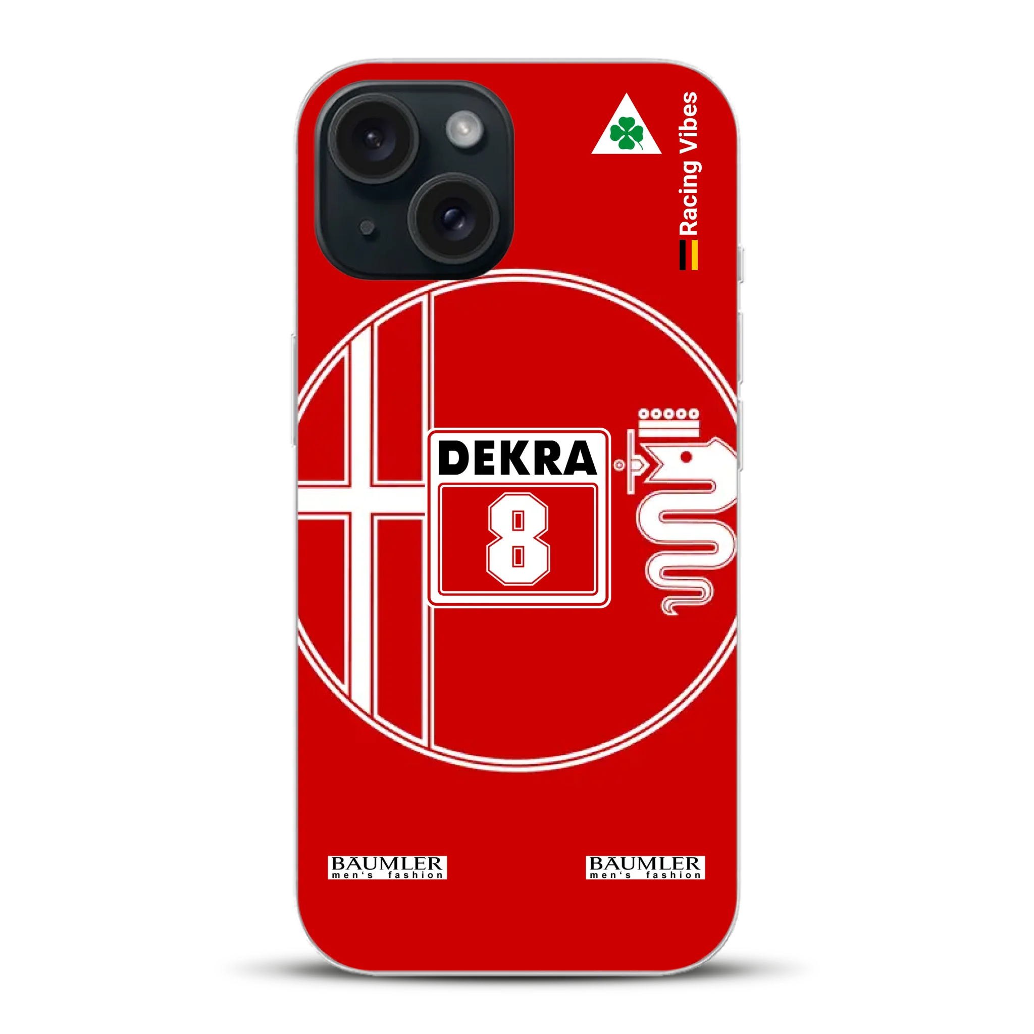 155 V6 TI #8 Larini DTM Champion 1993 Livery - Custodia per cellulare personalizzata per iPhone