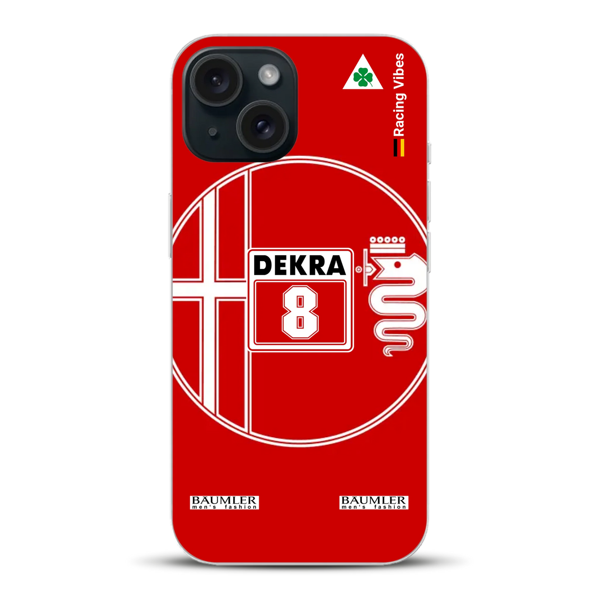 155 V6 TI #8 Larini DTM Champion 1993 Livery - Custodia per cellulare personalizzata per iPhone