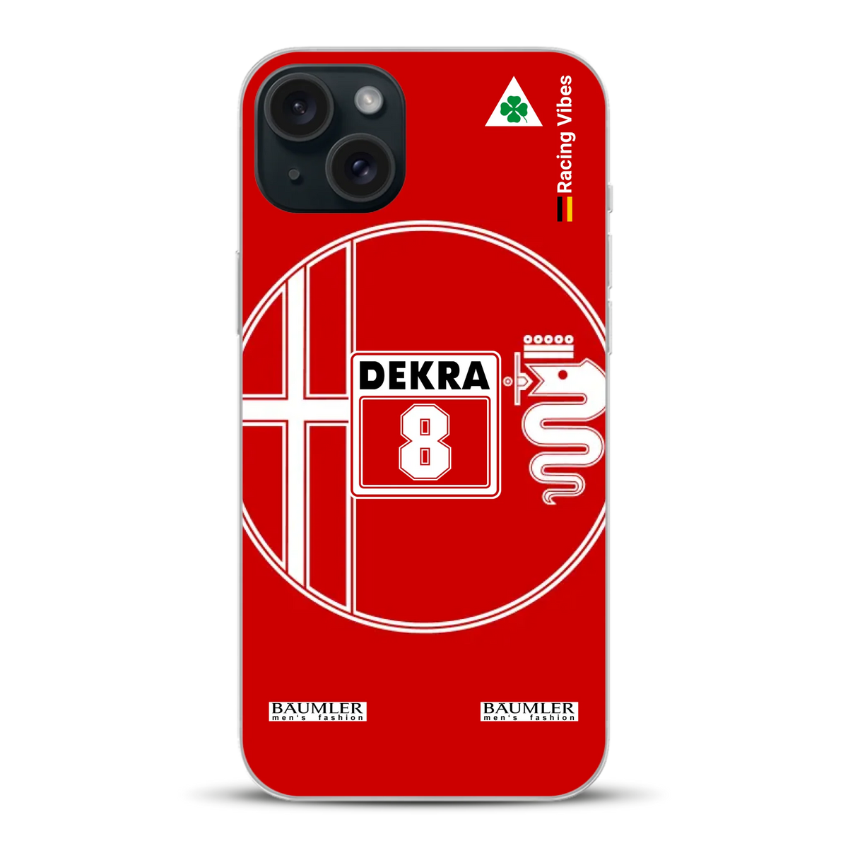 155 V6 TI #8 Larini DTM Champion 1993 Livery - Custodia per cellulare personalizzata per iPhone
