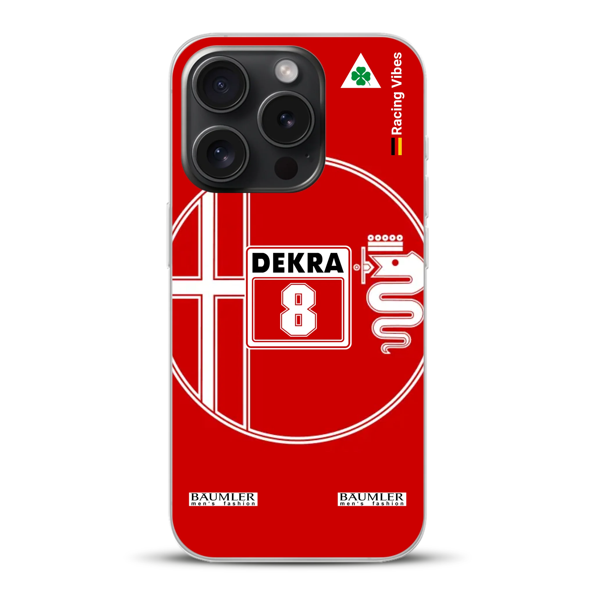 155 V6 TI #8 Larini DTM Champion 1993 Livery - Custodia per cellulare personalizzata per iPhone