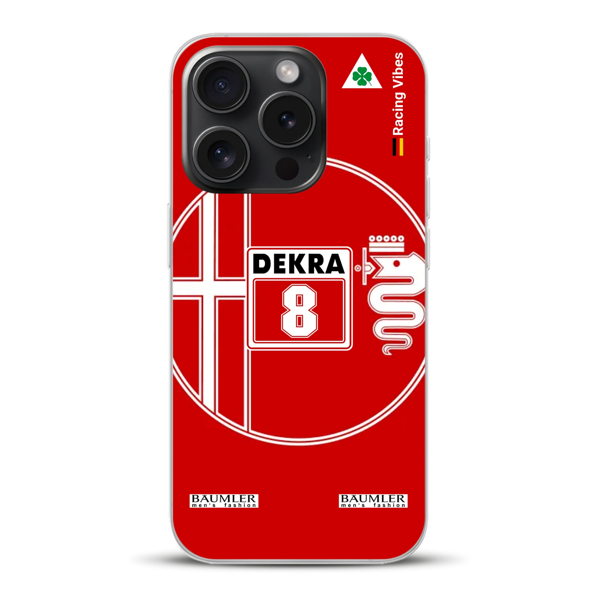 155 V6 TI #8 Larini DTM Champion 1993 Livery - Custodia per cellulare personalizzata per iPhone