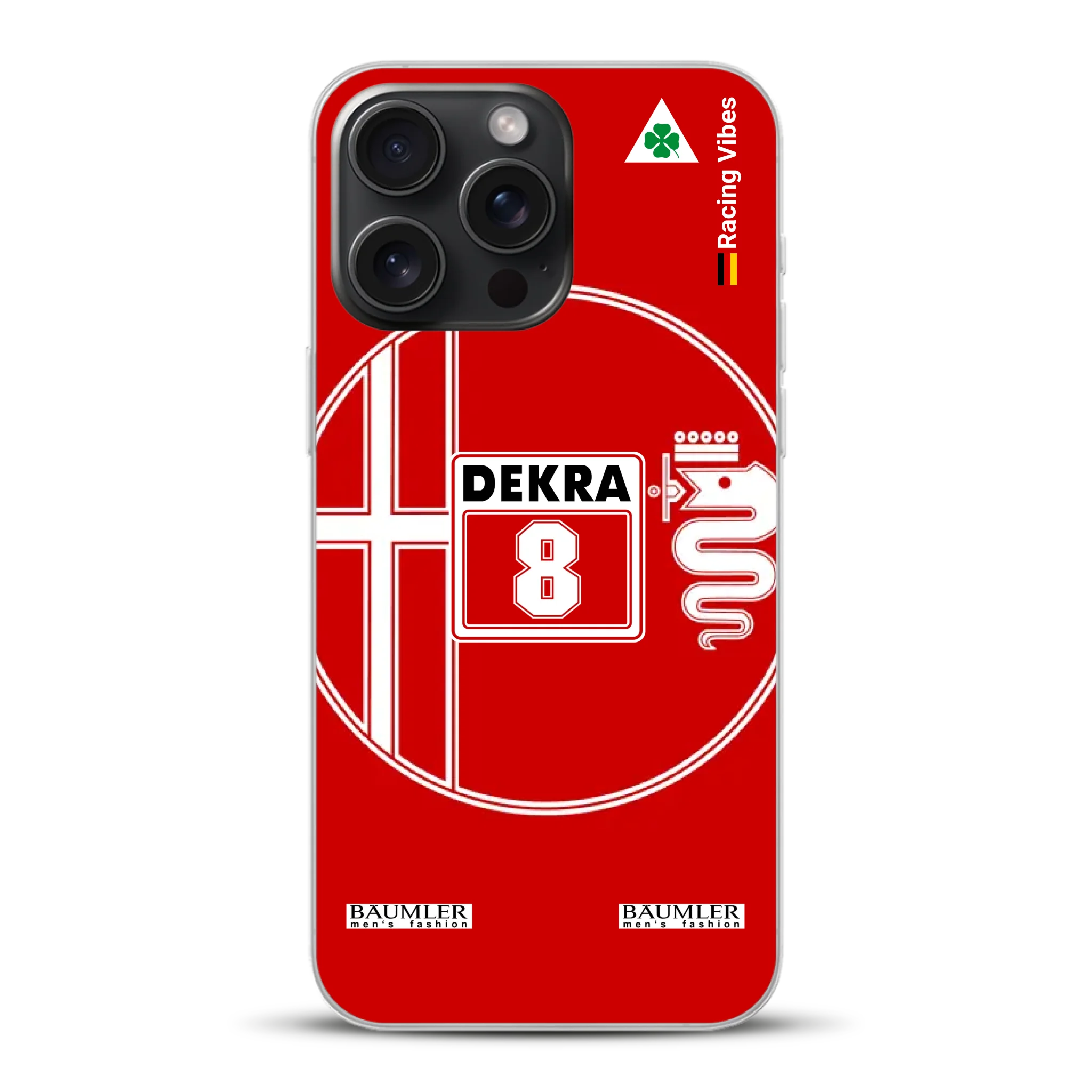 155 V6 TI #8 Larini DTM Champion 1993 Livery - Custodia per cellulare personalizzata per iPhone