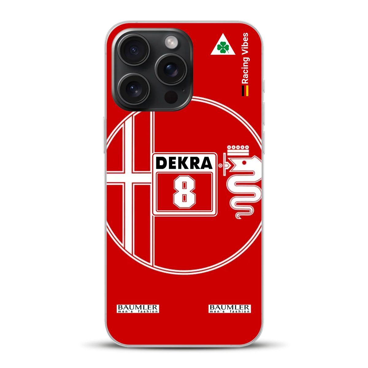 155 V6 TI #8 Larini DTM Champion 1993 Livery - Custodia per cellulare personalizzata per iPhone