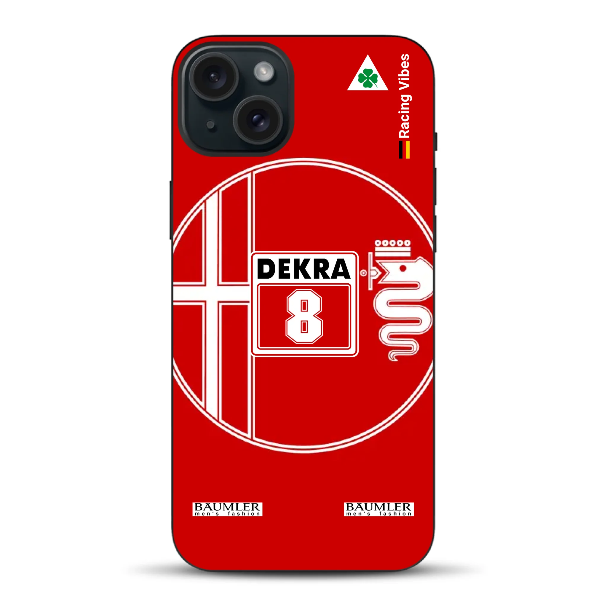 155 V6 TI #8 Larini DTM Champion 1993 Livery - Custodia per cellulare personalizzata per iPhone
