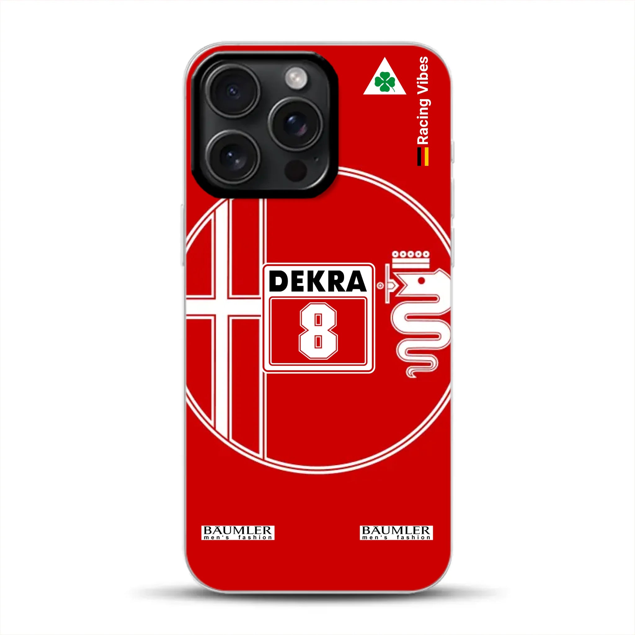 155 V6 TI #8 Larini DTM Champion 1993 Livery - Custodia per cellulare personalizzata per iPhone