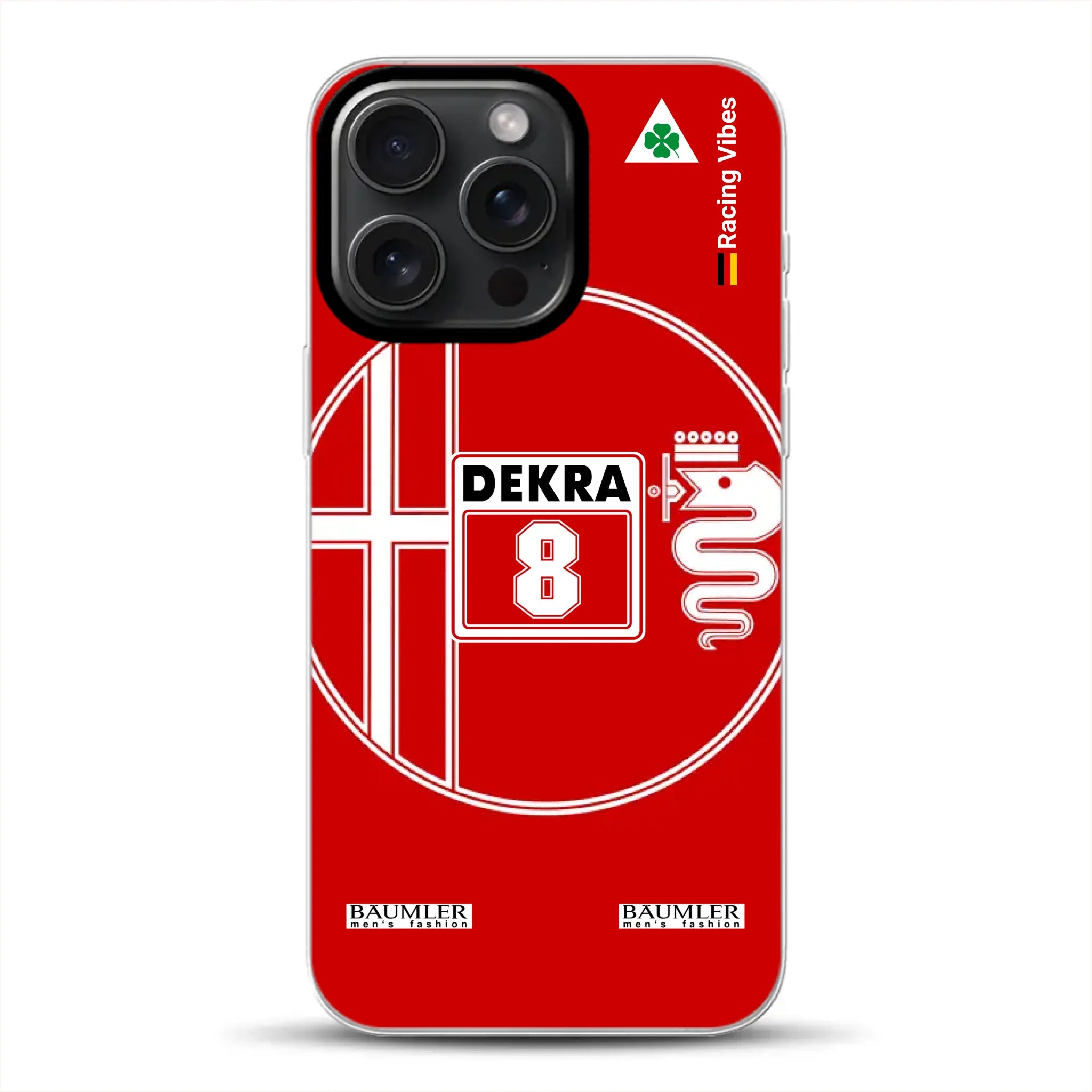 155 V6 TI #8 Larini DTM Champion 1993 Livery - Custodia per cellulare personalizzata per iPhone