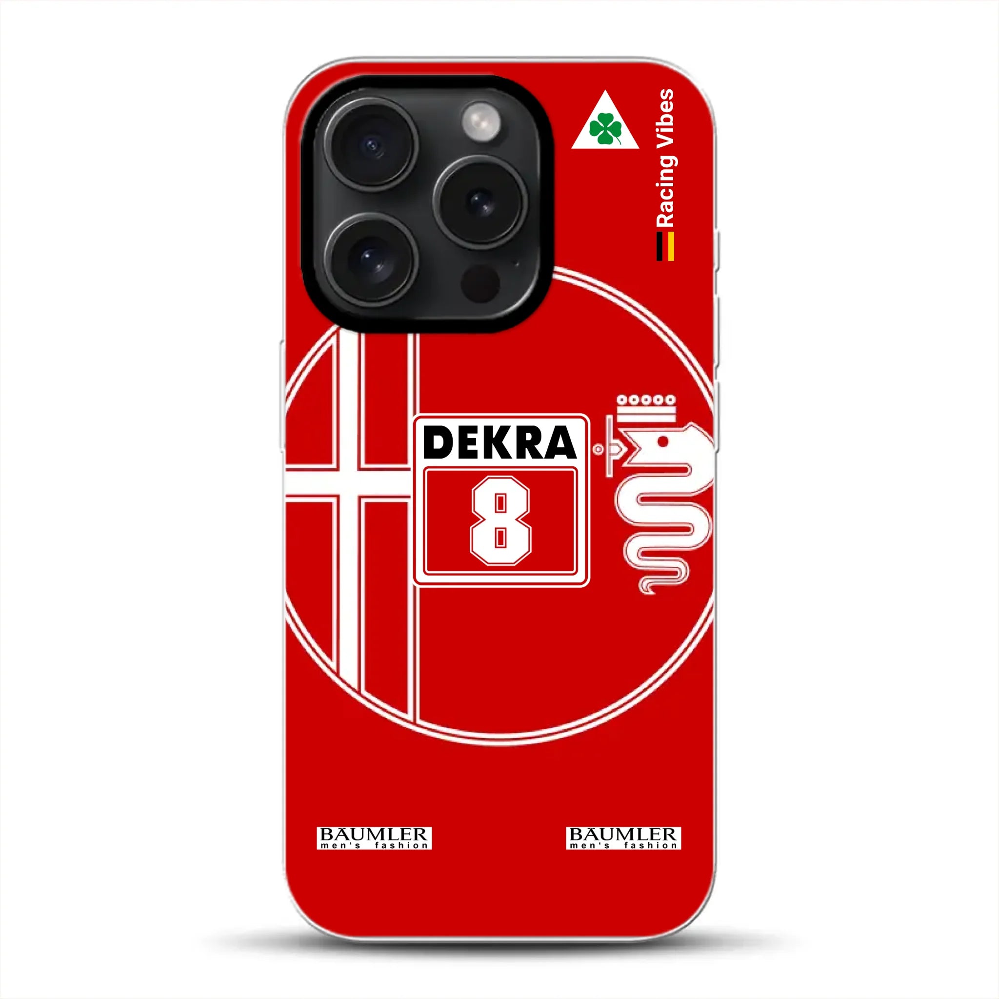155 V6 TI #8 Larini DTM Champion 1993 Livery - Custodia per cellulare personalizzata per iPhone