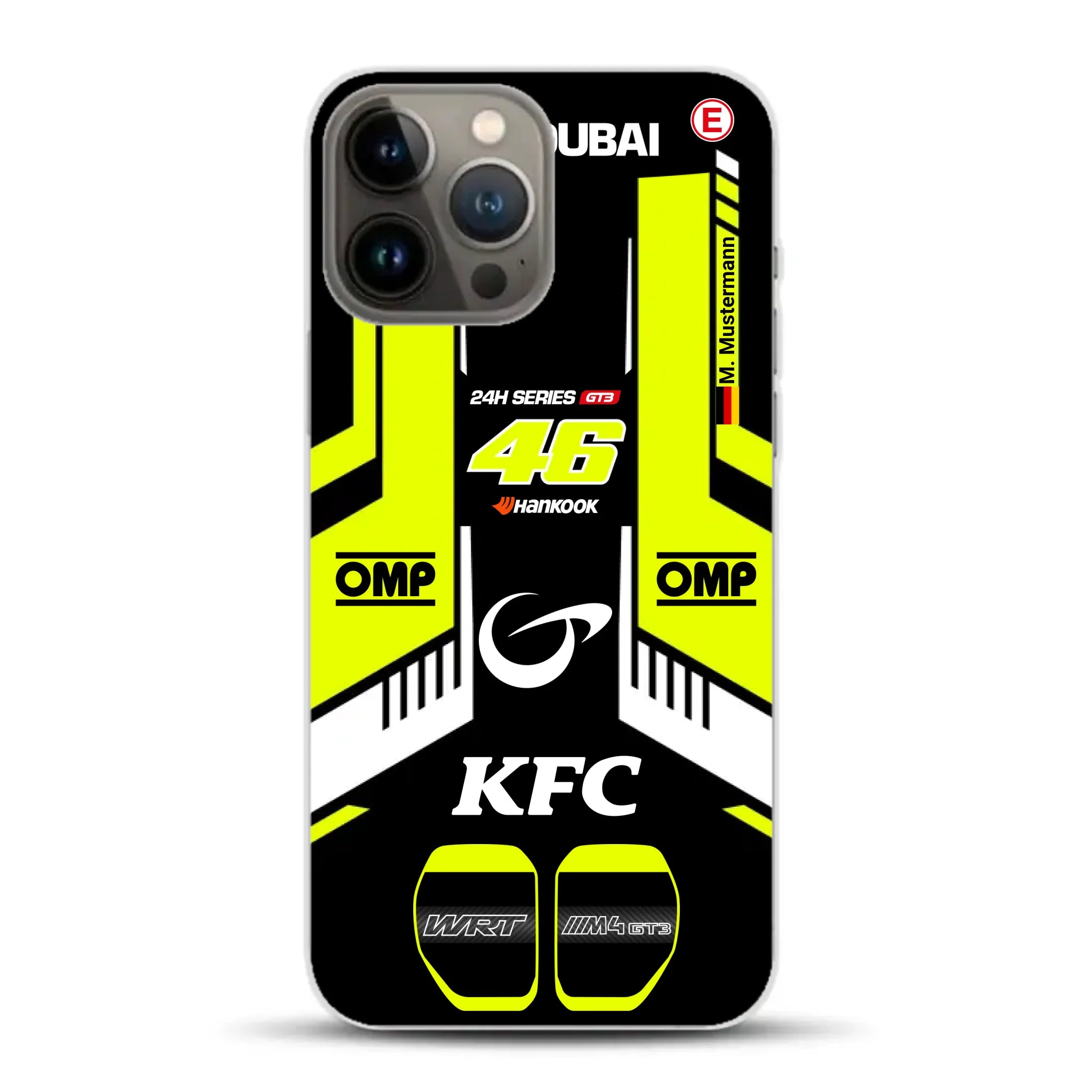M4 GT3 #46 24h Dubai 2023 Rossi Livery - Custodia per cellulare personalizzata per iPhone