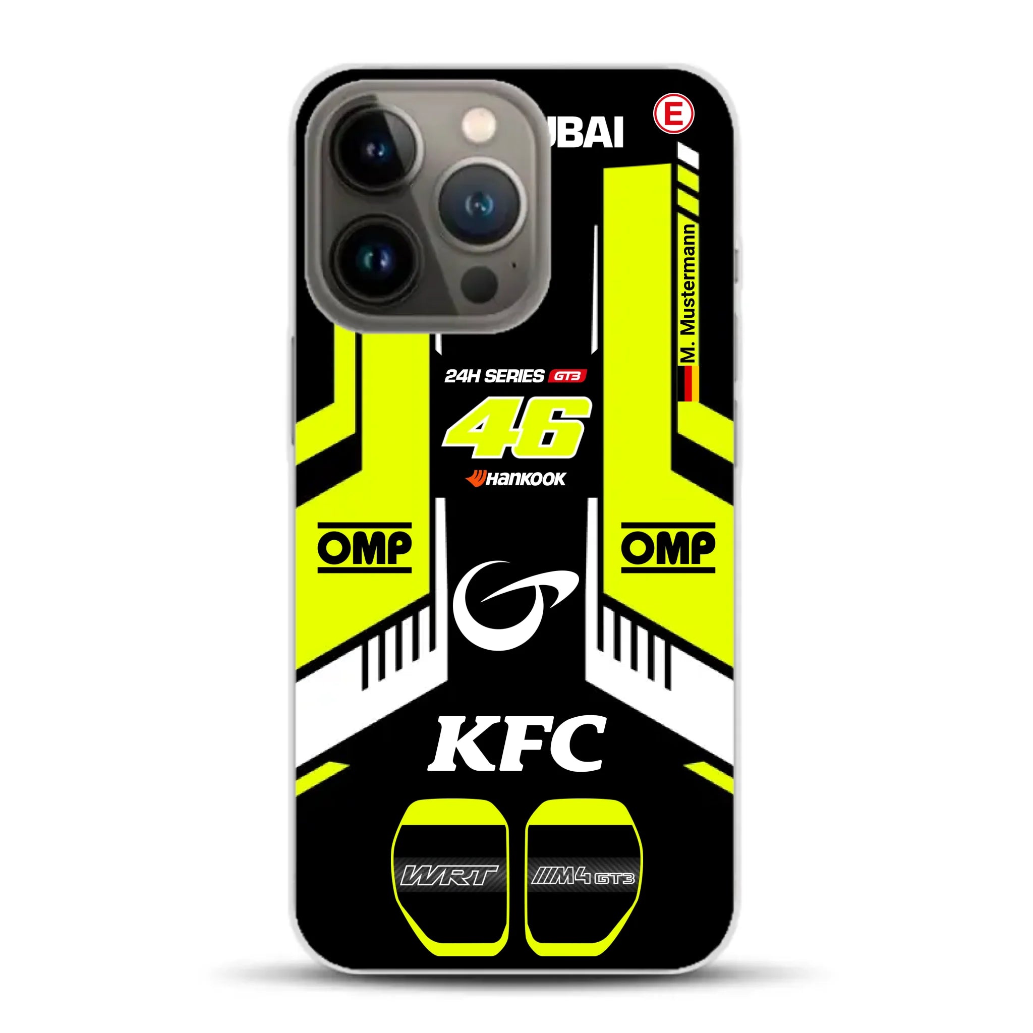 M4 GT3 #46 24h Dubai 2023 Rossi Livery - Custodia per cellulare personalizzata per iPhone