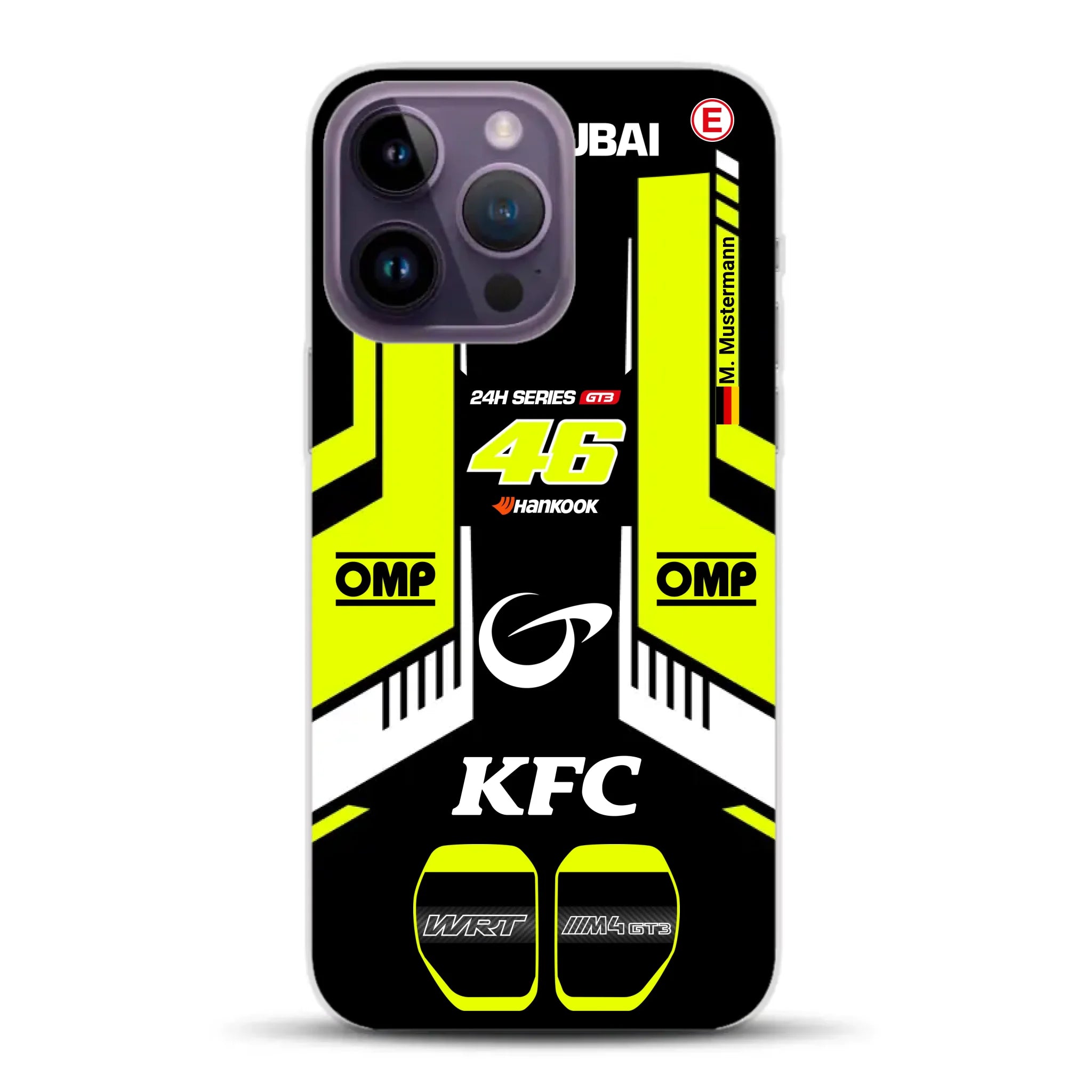 M4 GT3 #46 24h Dubai 2023 Rossi Livery - Custodia per cellulare personalizzata per iPhone