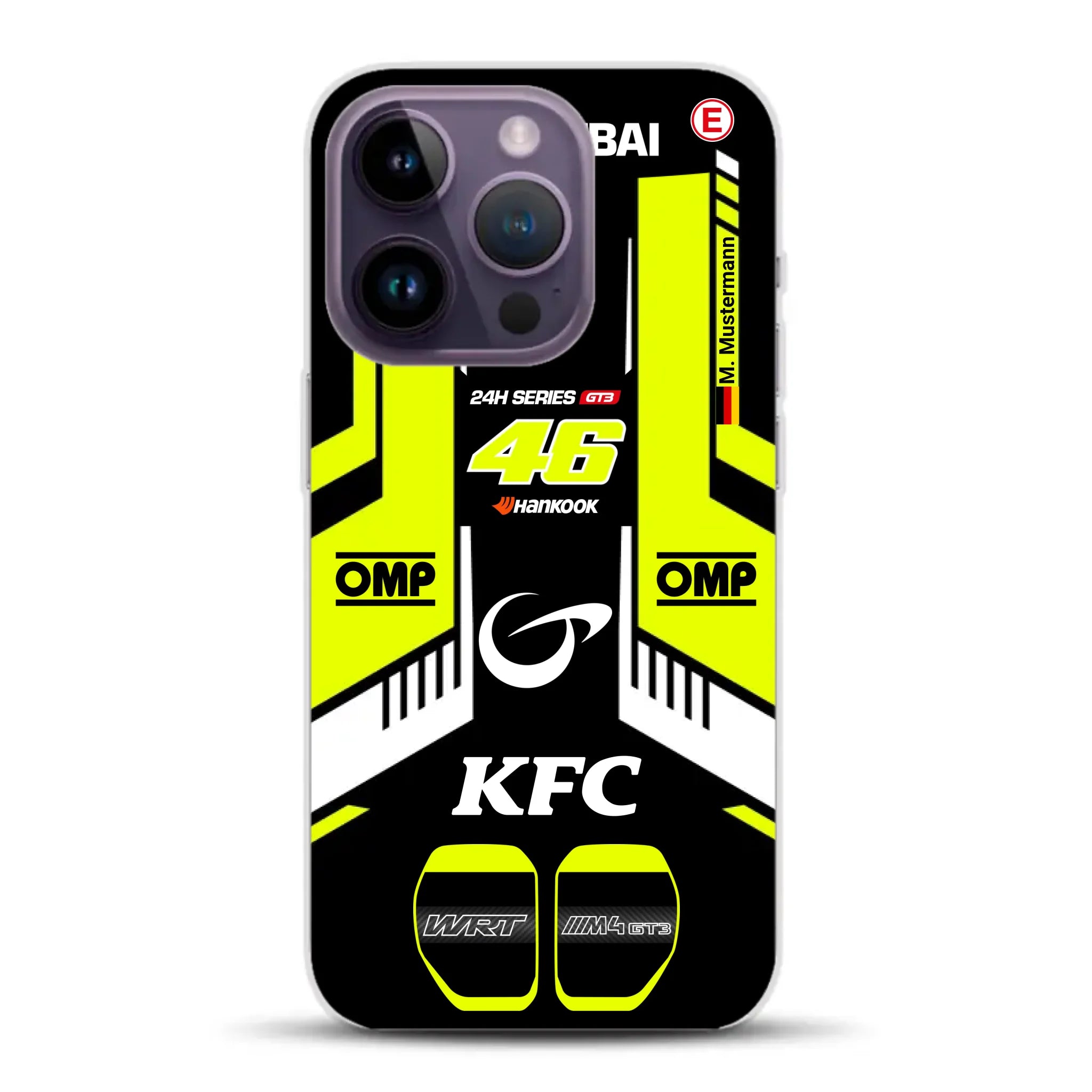 M4 GT3 #46 24h Dubai 2023 Rossi Livery - Custodia per cellulare personalizzata per iPhone
