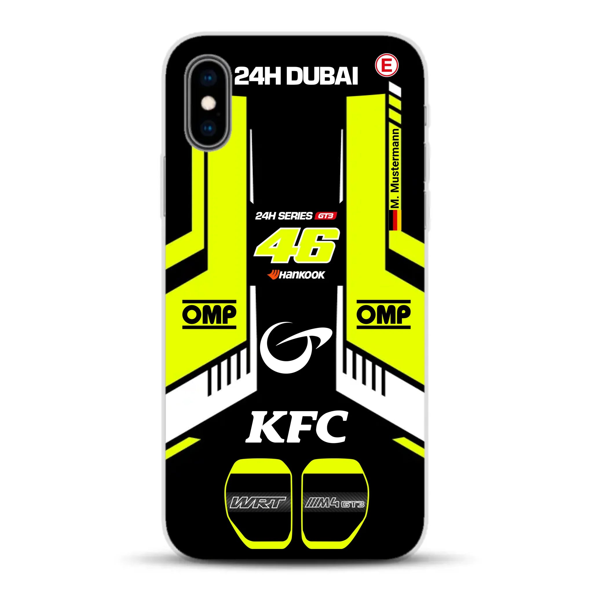 M4 GT3 #46 24h Dubai 2023 Rossi Livery - Custodia per cellulare personalizzata per iPhone