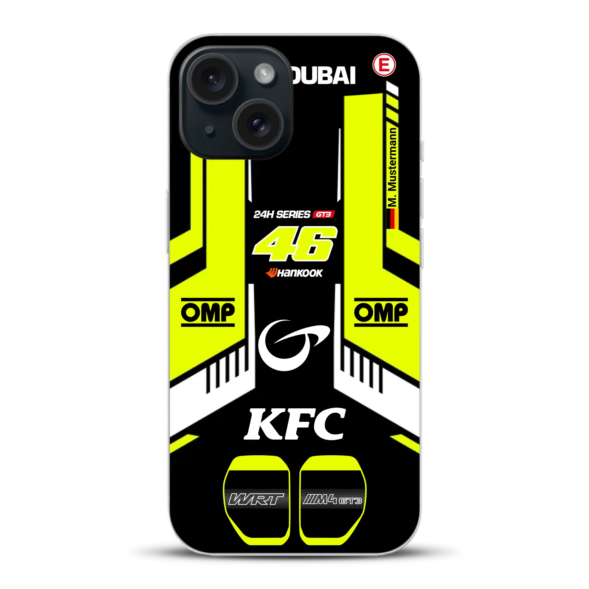 M4 GT3 #46 24h Dubai 2023 Rossi Livery - Custodia per cellulare personalizzata per iPhone