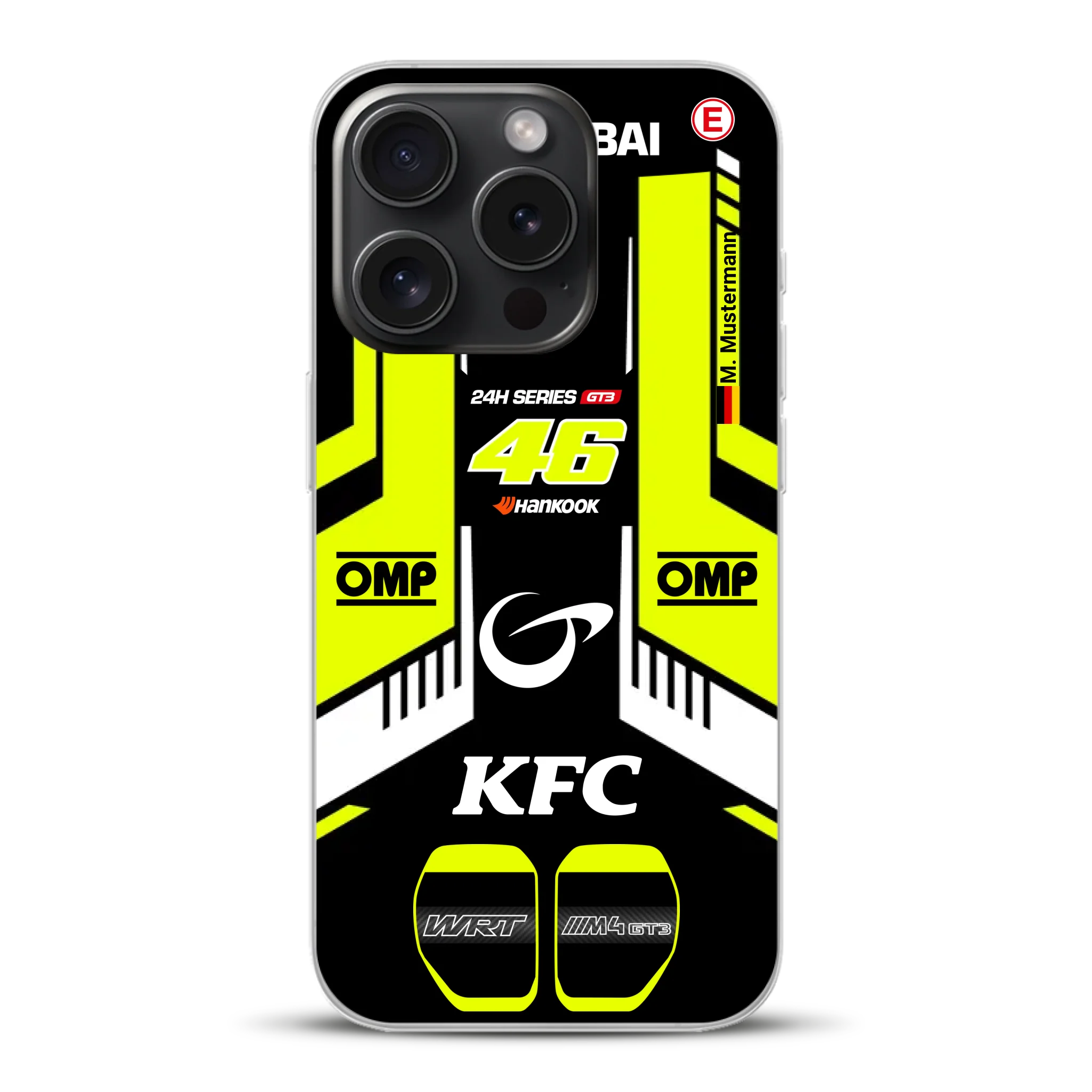 M4 GT3 #46 24h Dubai 2023 Rossi Livery - Custodia per cellulare personalizzata per iPhone