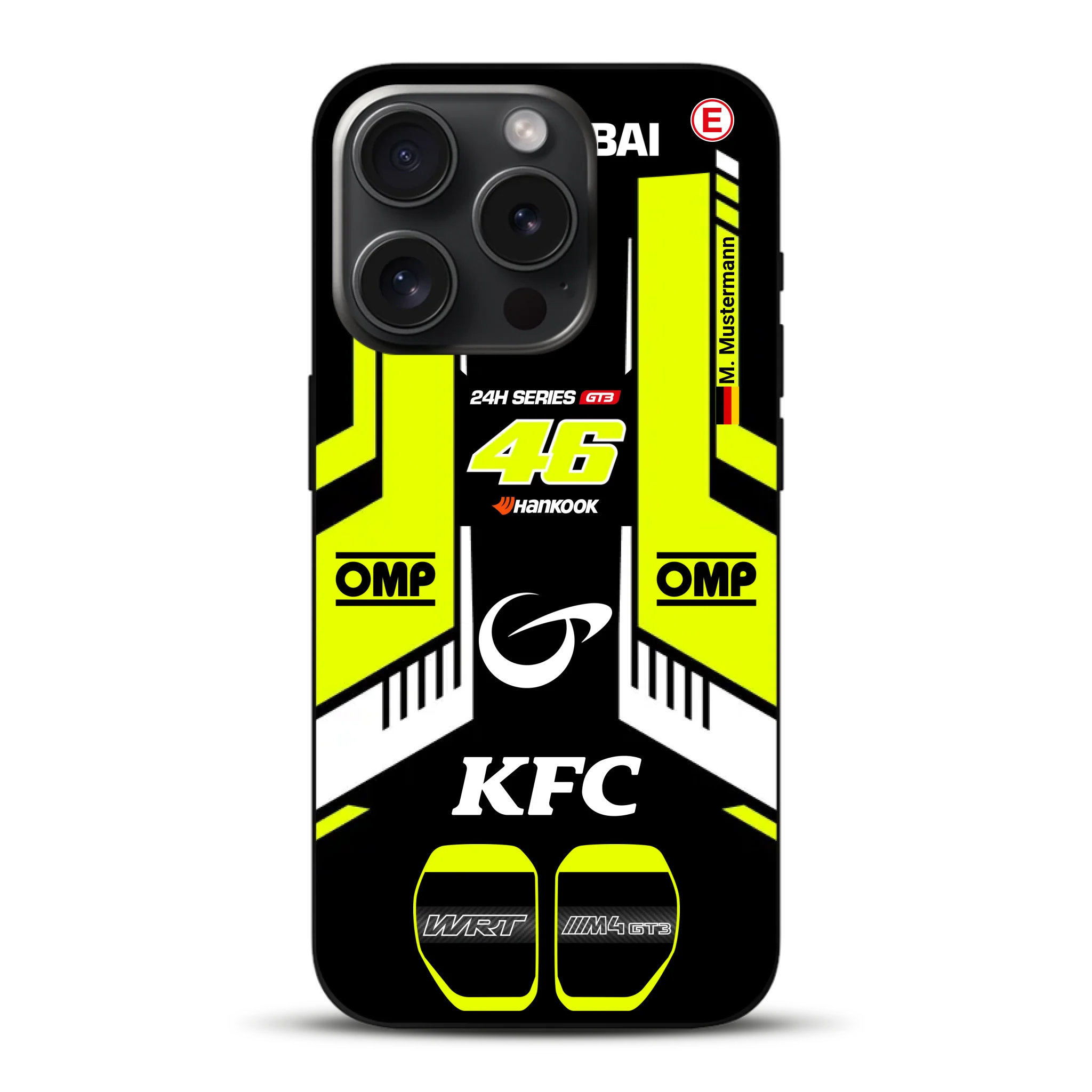 M4 GT3 #46 24h Dubai 2023 Rossi Livery - Custodia per cellulare personalizzata per iPhone
