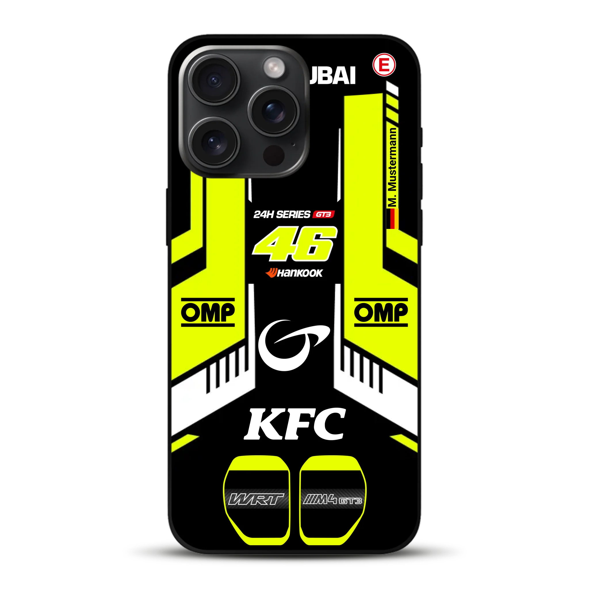 M4 GT3 #46 24h Dubai 2023 Rossi Livery - Custodia per cellulare personalizzata per iPhone