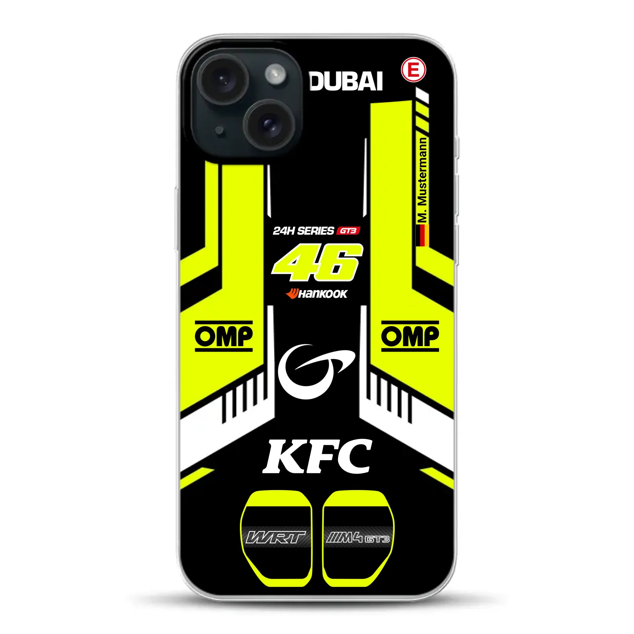M4 GT3 #46 24h Dubai 2023 Rossi Livery - Custodia per cellulare personalizzata per iPhone