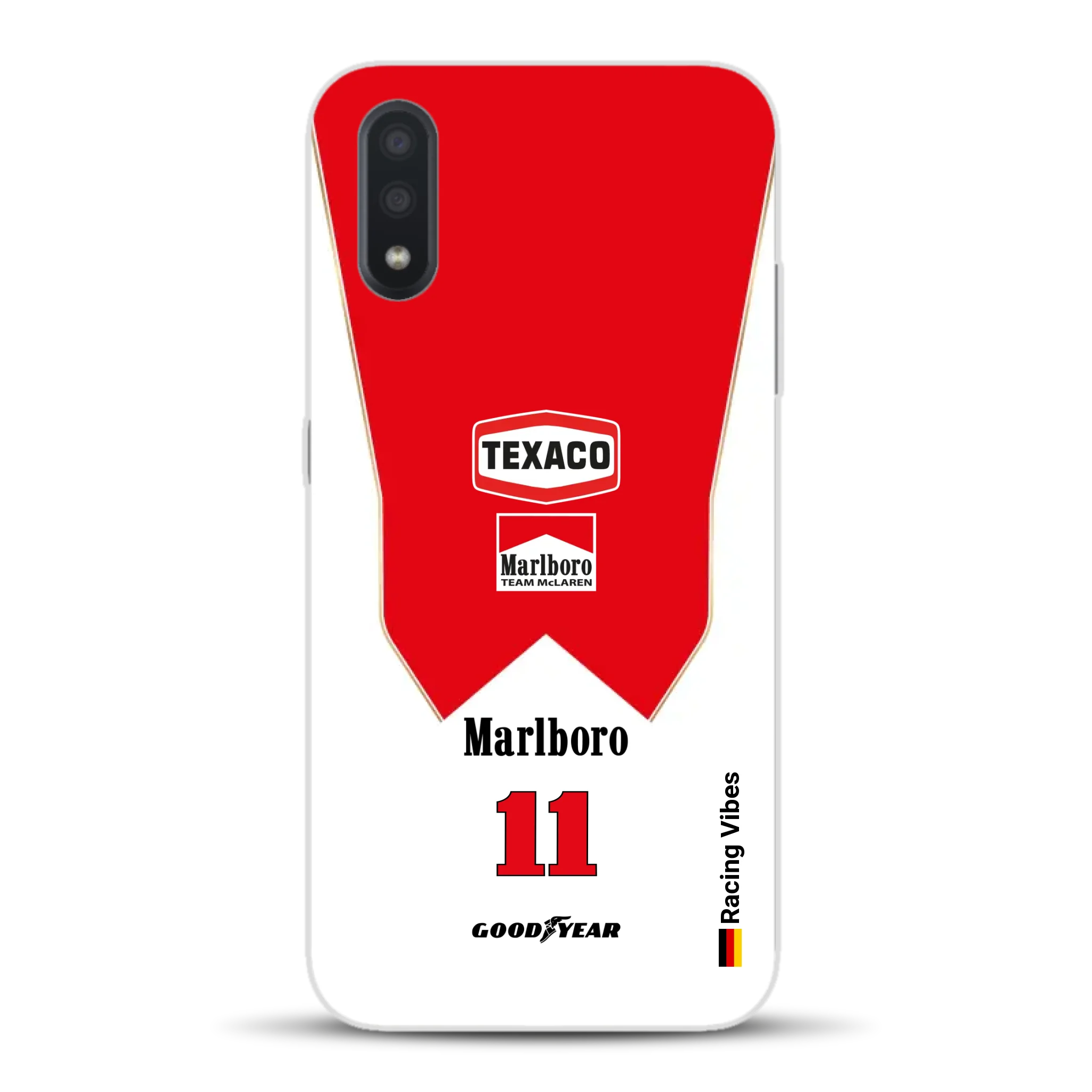 James Hunt McLaren M23 Livery - Custodia per cellulare personalizzata per Samsung