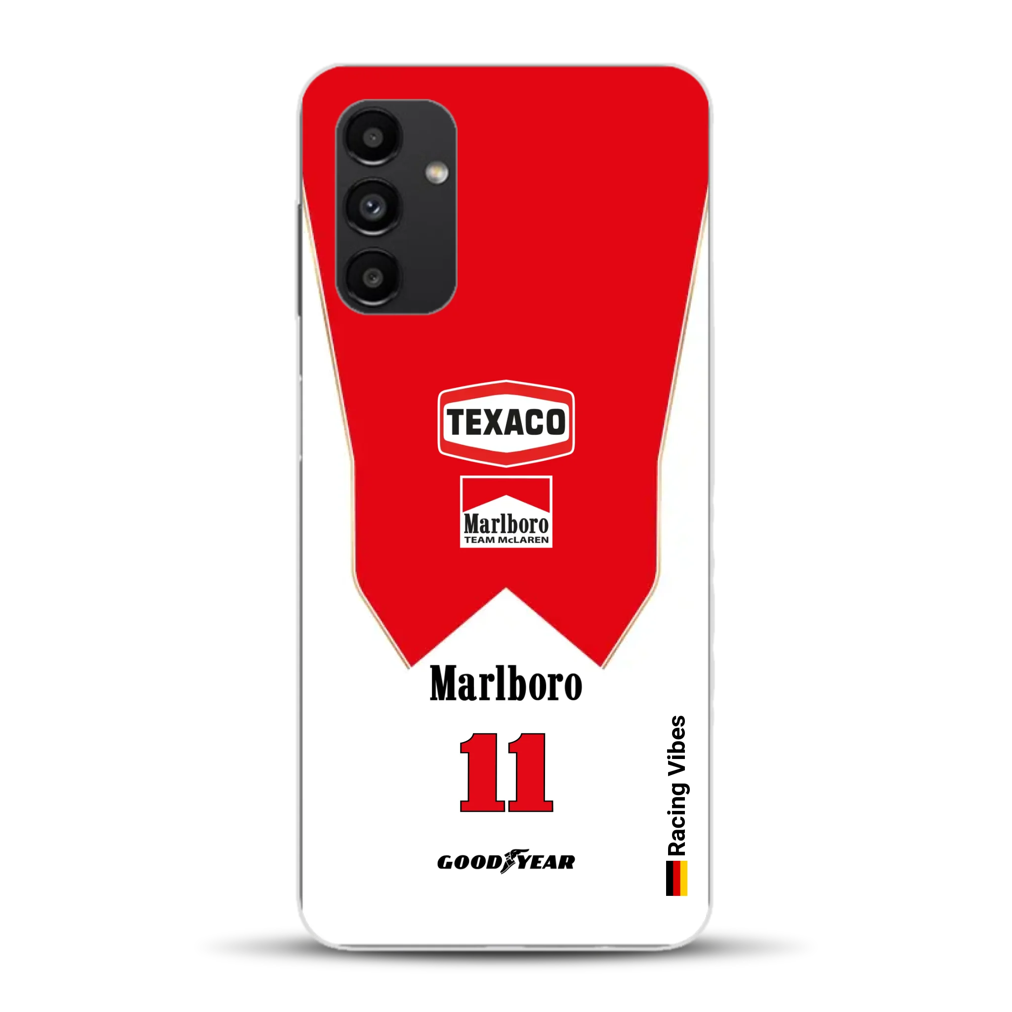 James Hunt McLaren M23 Livery - Individuelle Handyhülle für Samsung