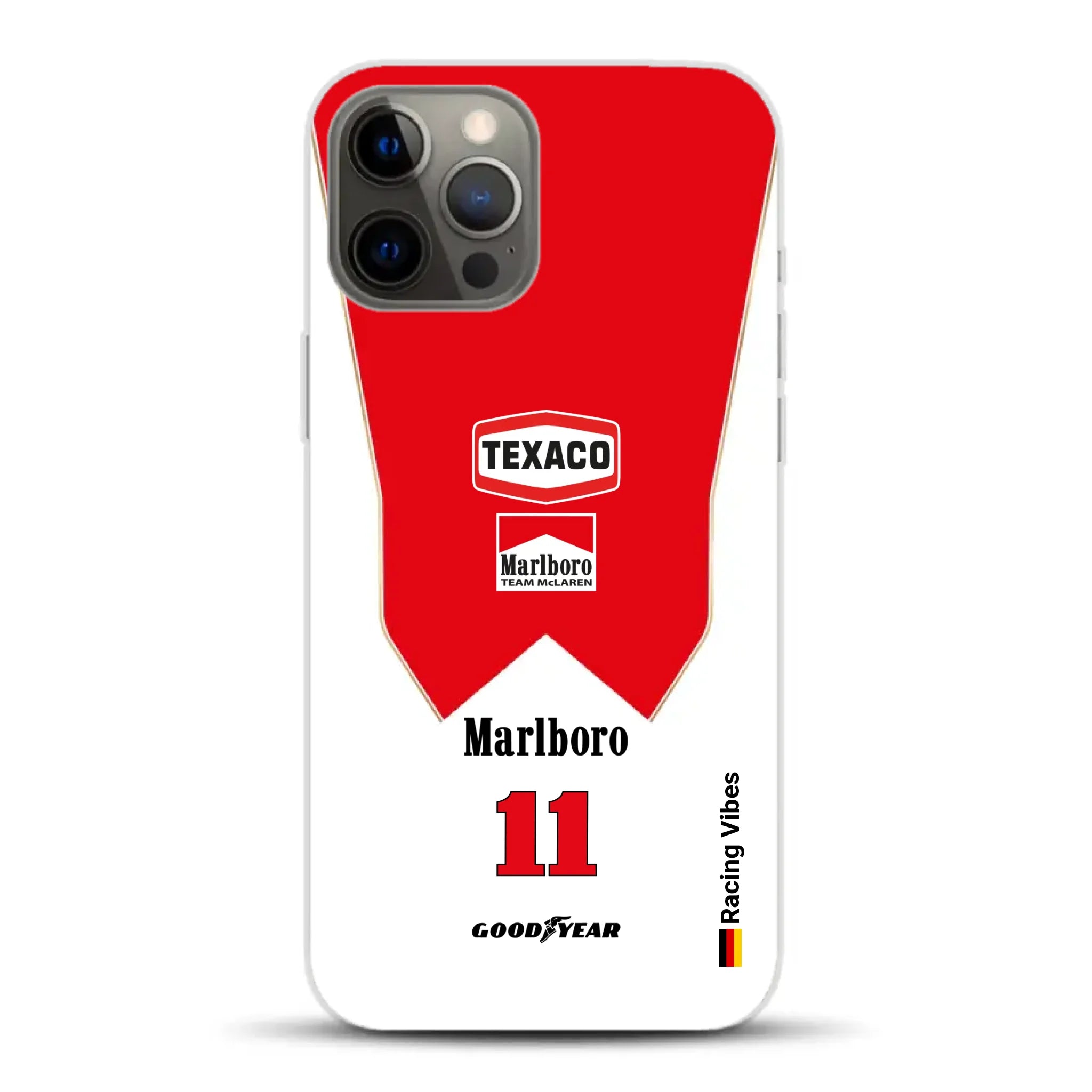James Hunt McLaren M23 Livery - Custodia per cellulare personalizzata per iPhone