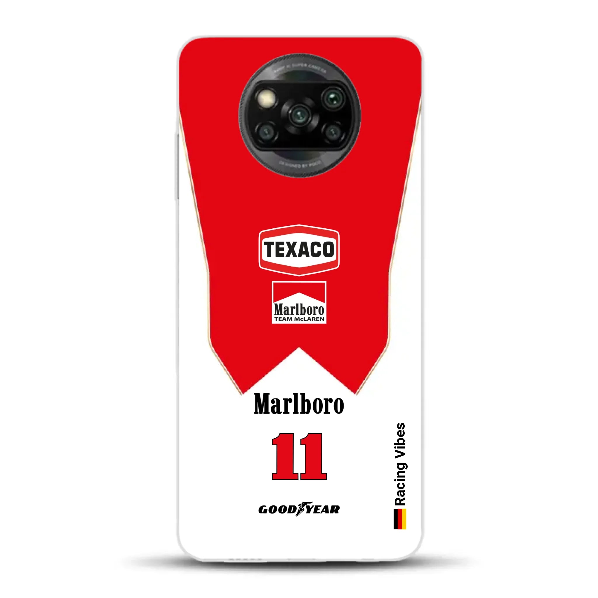 James Hunt McLaren M23 Livery - Custodia per cellulare personalizzata per Xiaomi