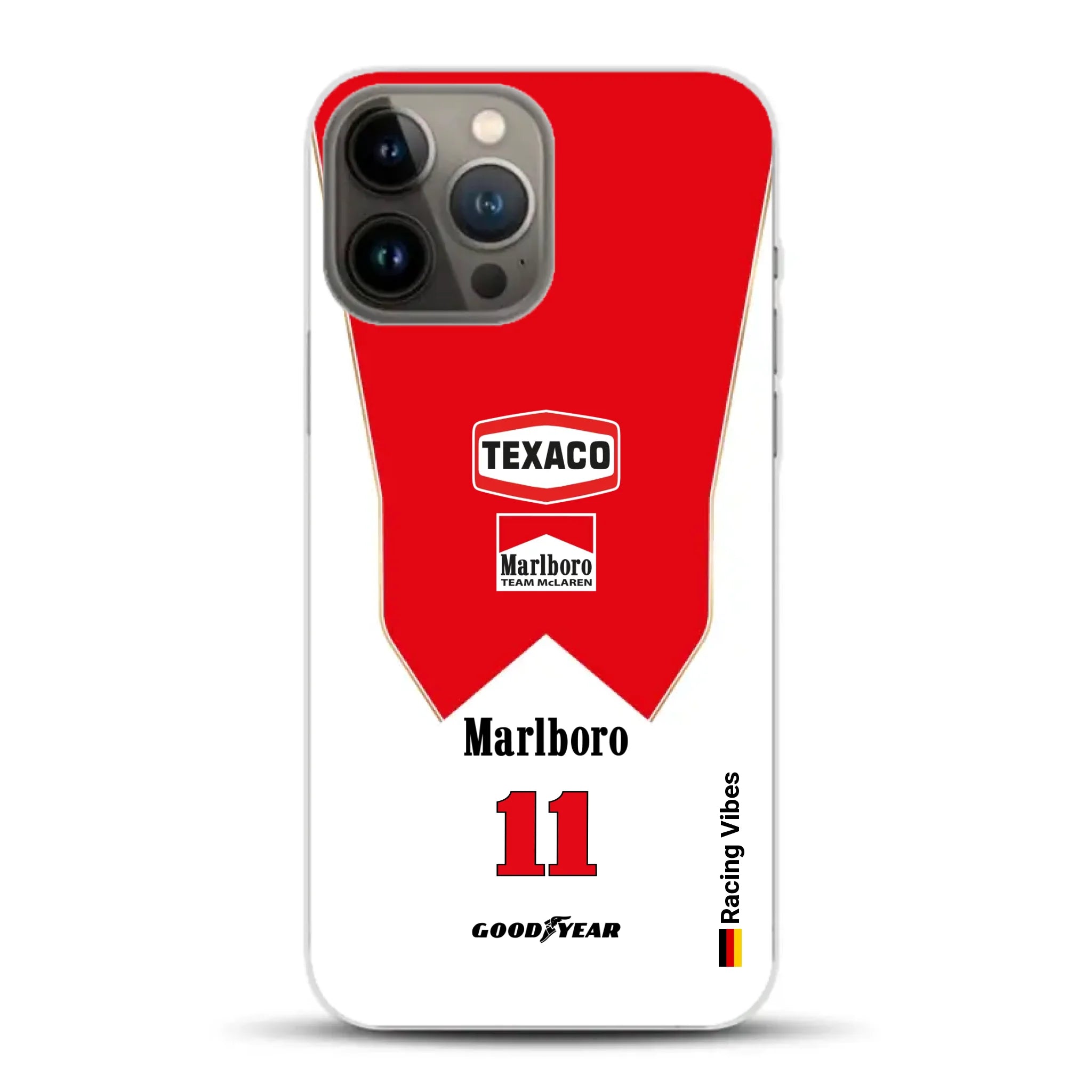 James Hunt McLaren M23 Livery - Individuelle Handyhülle für iPhone