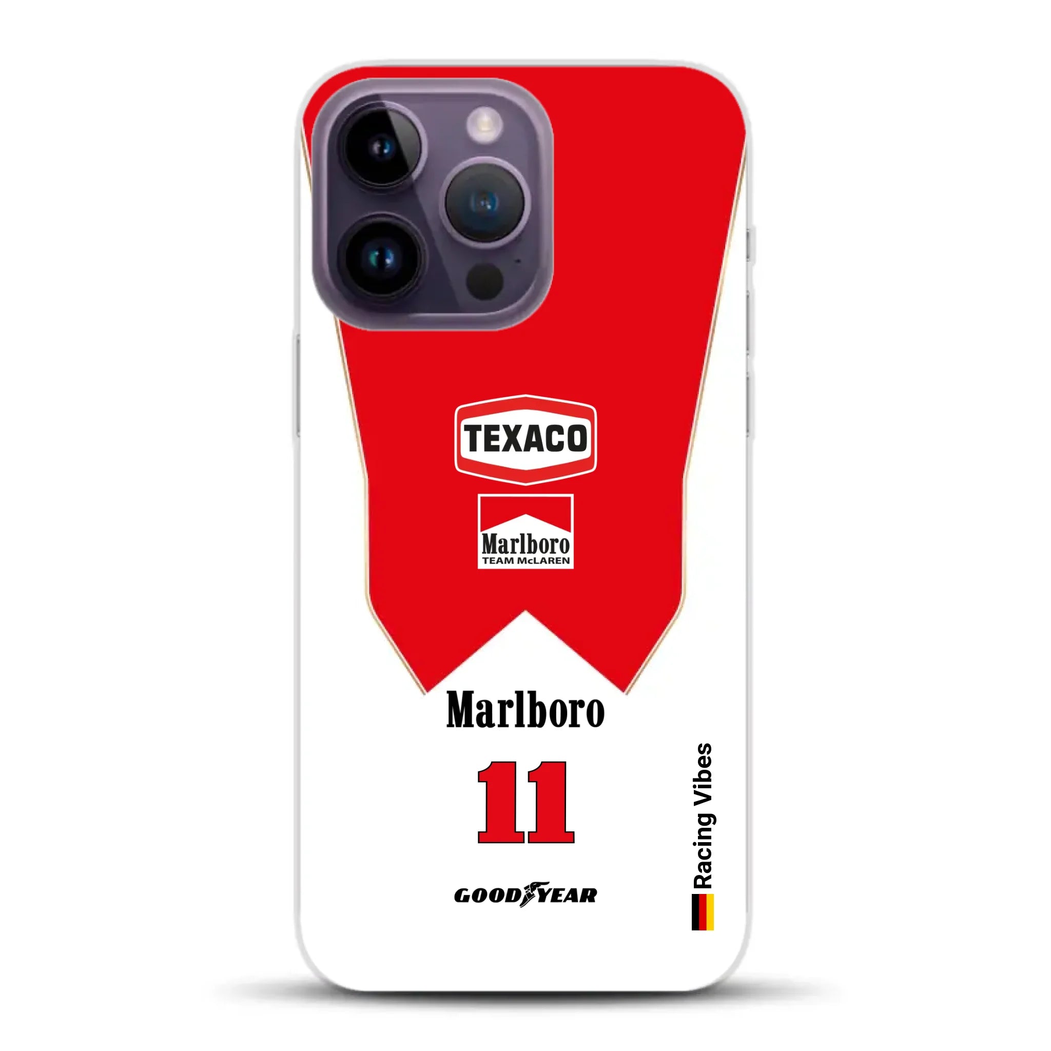 James Hunt McLaren M23 Livery - Individuelle Handyhülle für iPhone