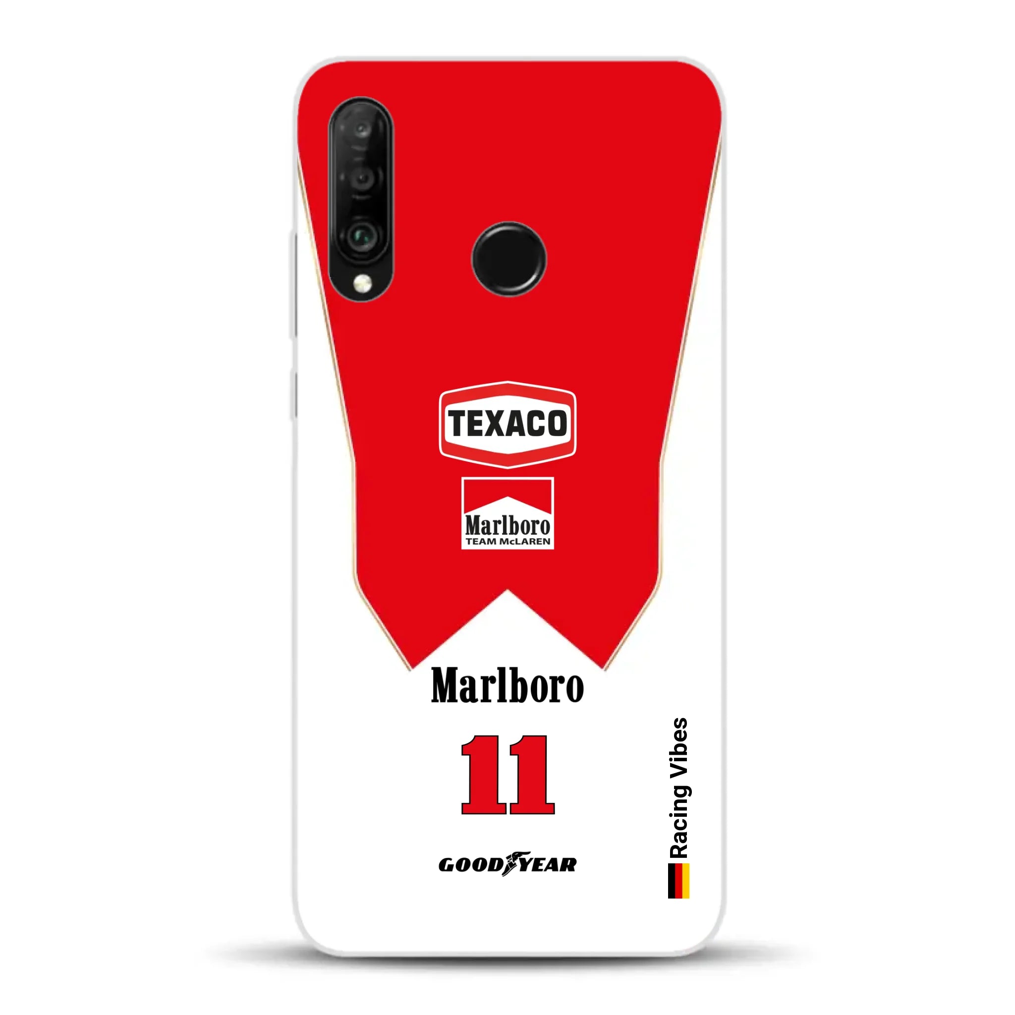 James Hunt McLaren M23 Livery - Custodia per cellulare personalizzata per Huawei