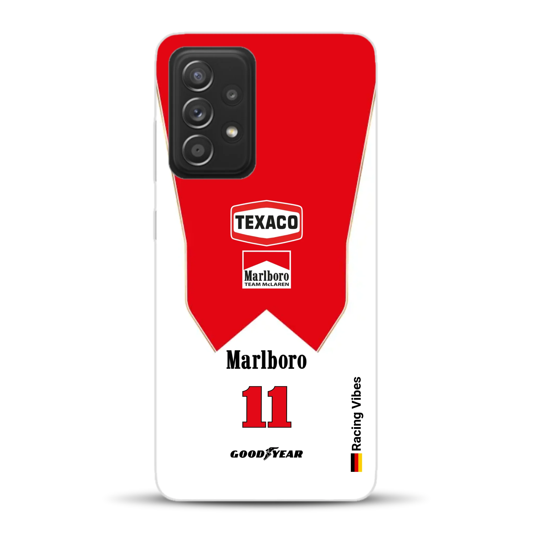 James Hunt McLaren M23 Livery - Individuelle Handyhülle für Samsung