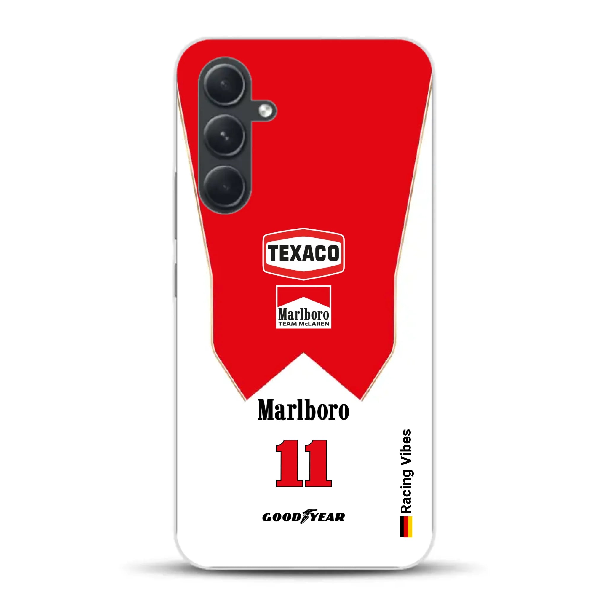 James Hunt McLaren M23 Livery - Individuelle Handyhülle für Samsung