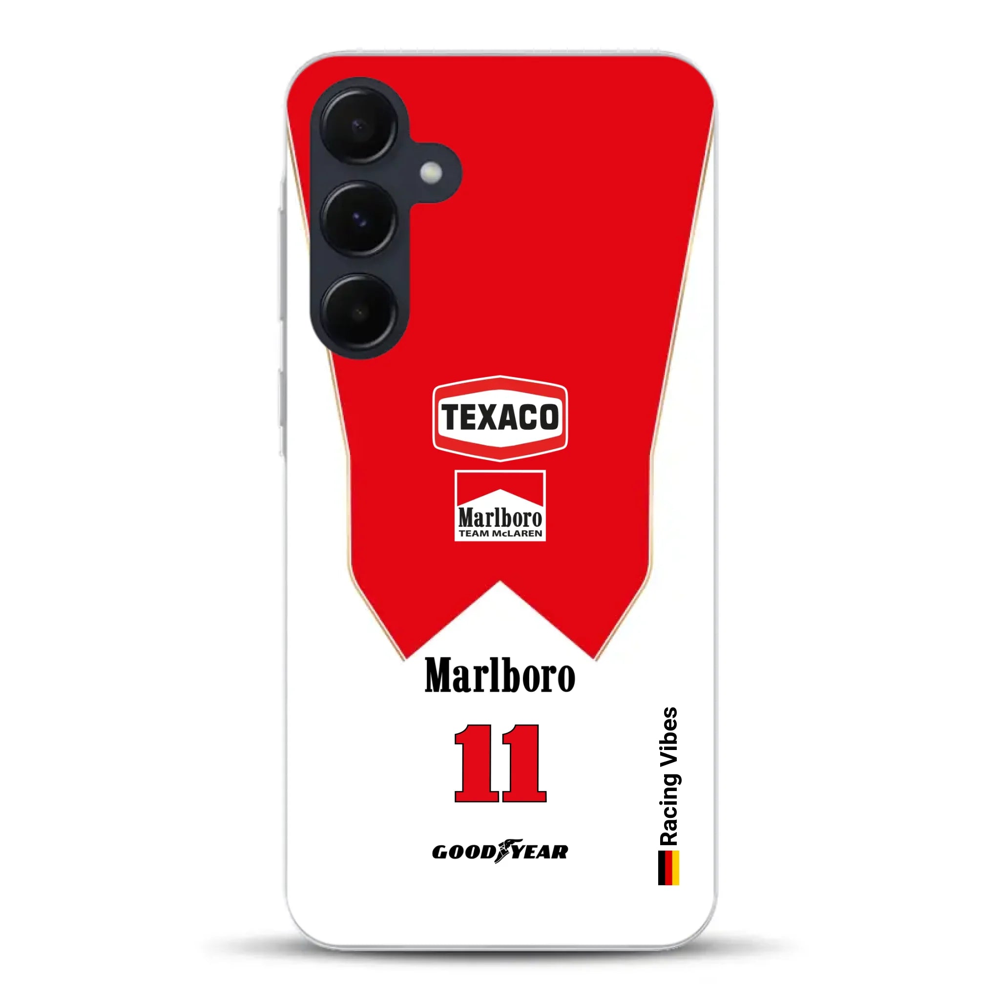 James Hunt McLaren M23 Livery - Individuelle Handyhülle für Samsung