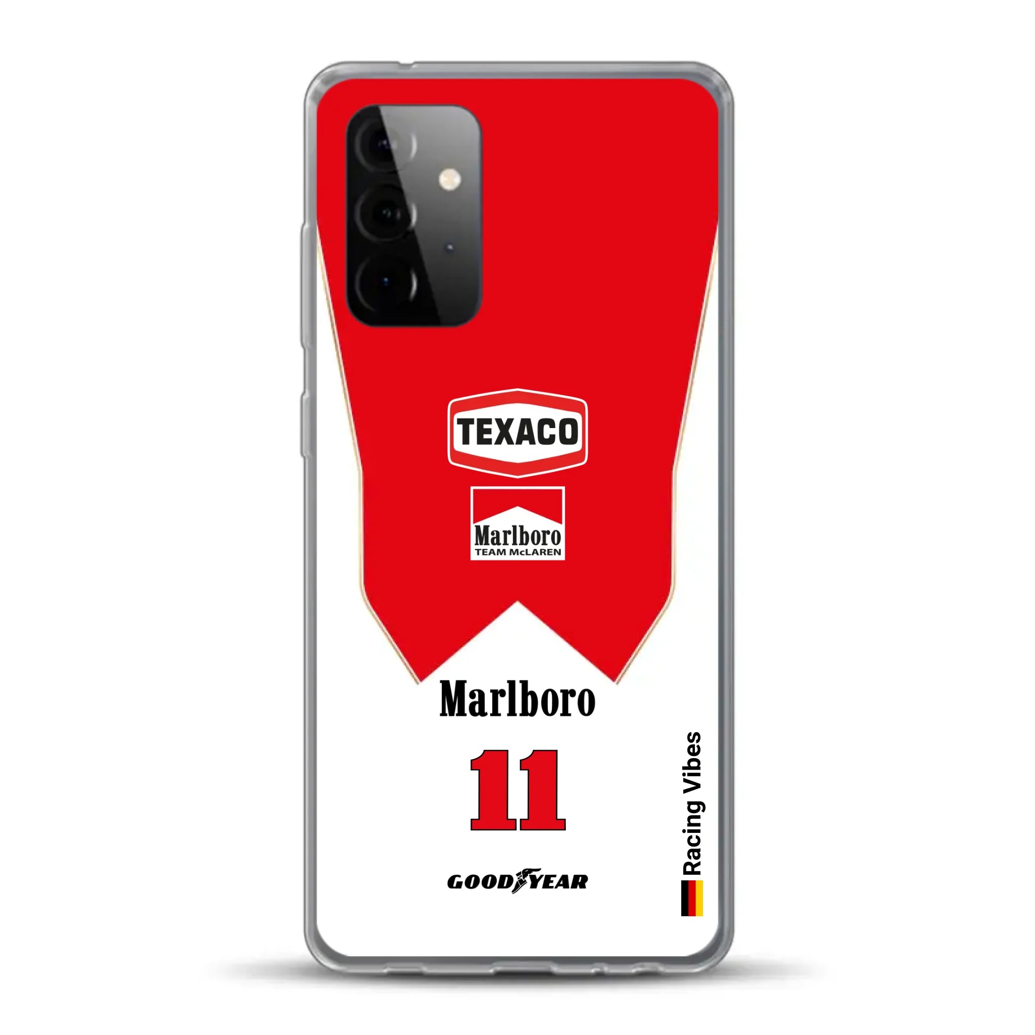 James Hunt McLaren M23 Livery - Individuelle Handyhülle für Samsung