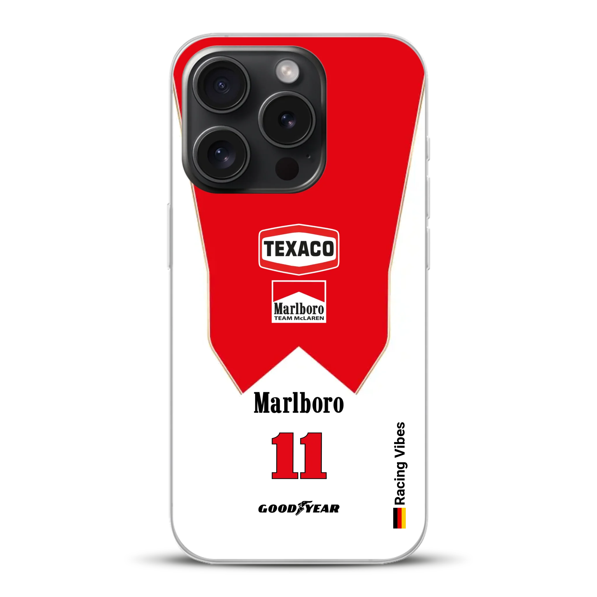 James Hunt McLaren M23 Livery - Custodia per cellulare personalizzata per iPhone