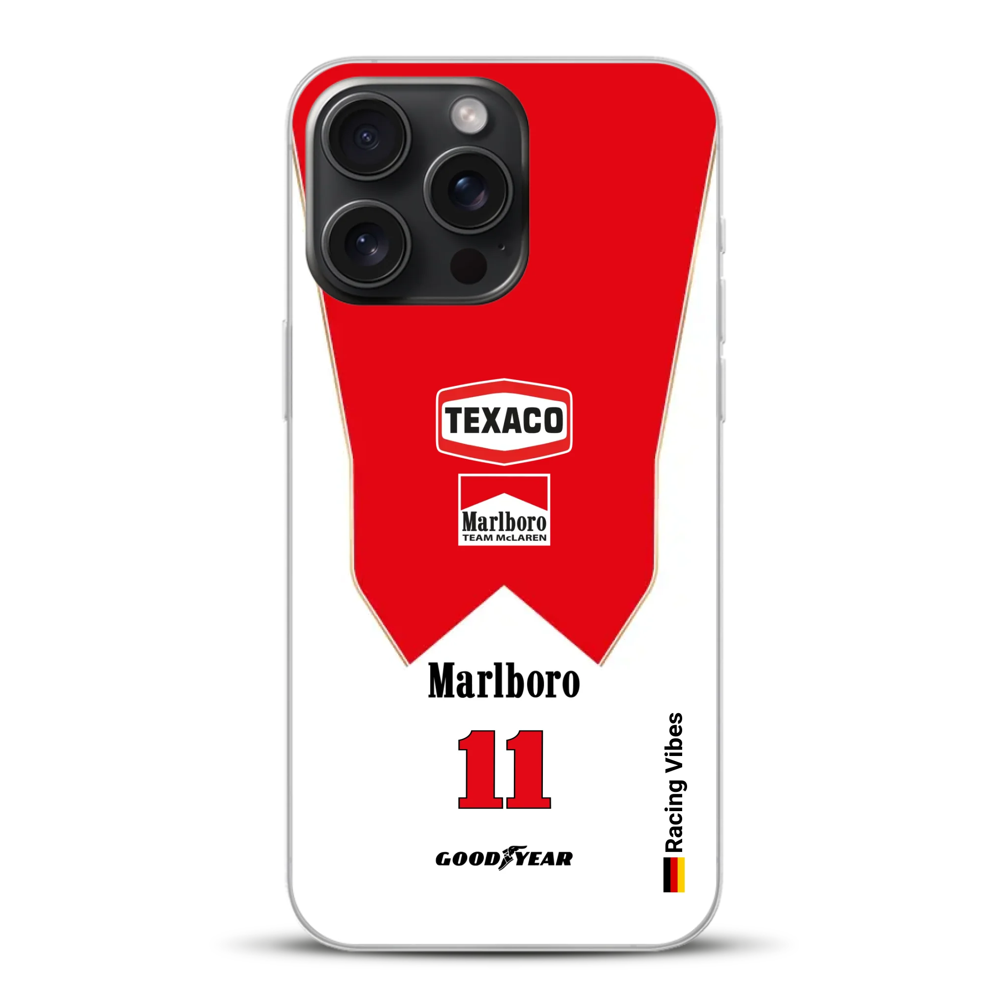 James Hunt McLaren M23 Livery - Individuelle Handyhülle für iPhone