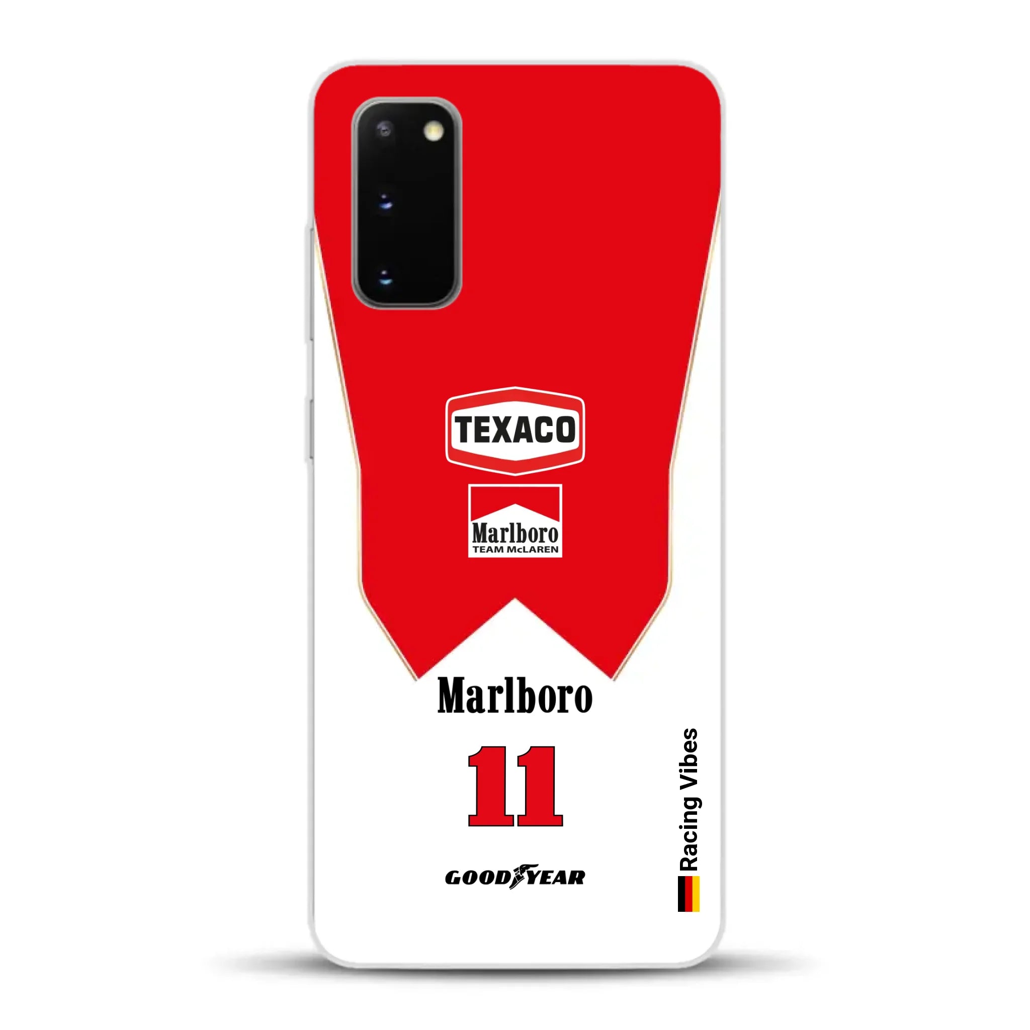 James Hunt McLaren M23 Livery - Individuelle Handyhülle für Samsung