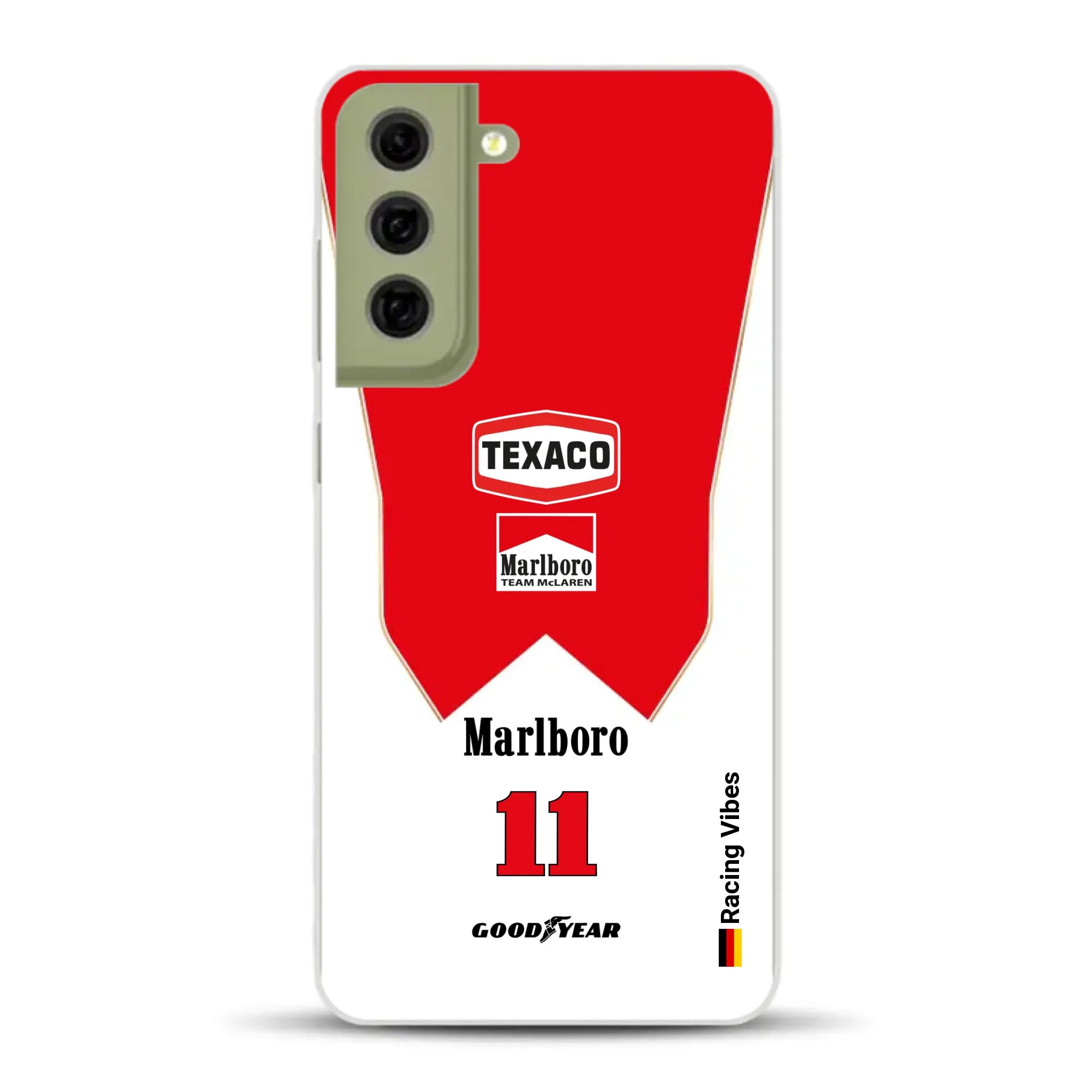 James Hunt McLaren M23 Livery - Individuelle Handyhülle für Samsung
