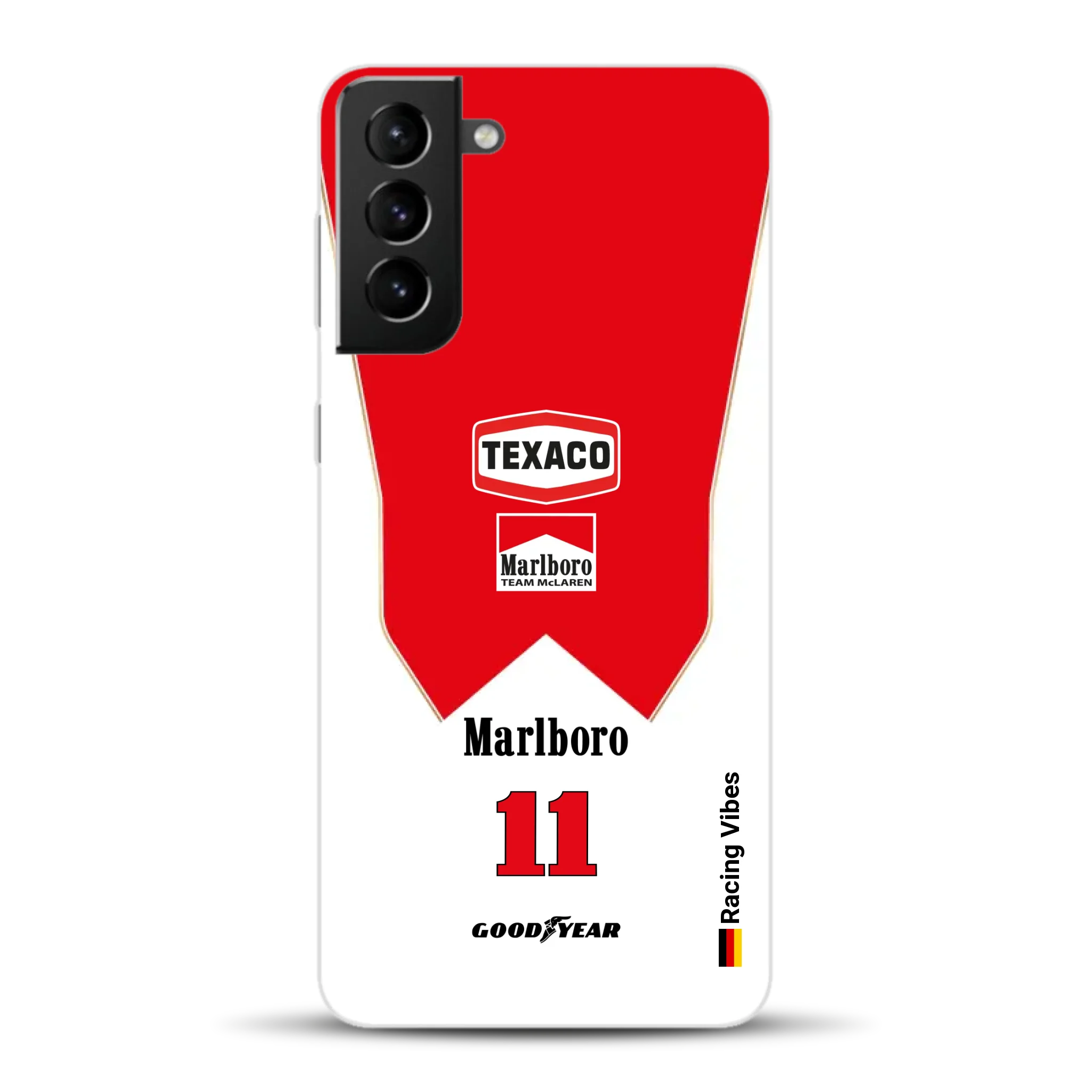 James Hunt McLaren M23 Livery - Individuelle Handyhülle für Samsung