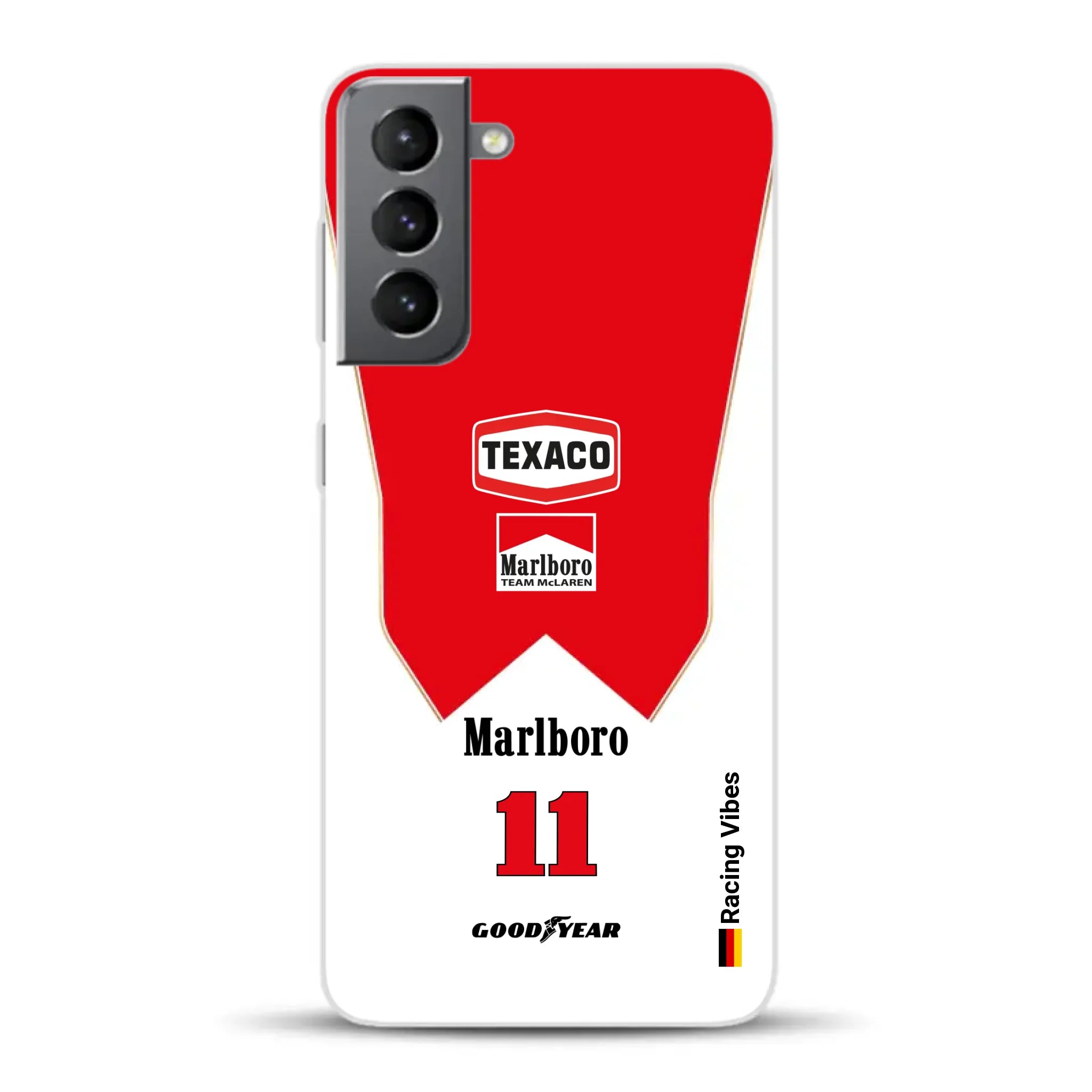 James Hunt McLaren M23 Livery - Individuelle Handyhülle für Samsung