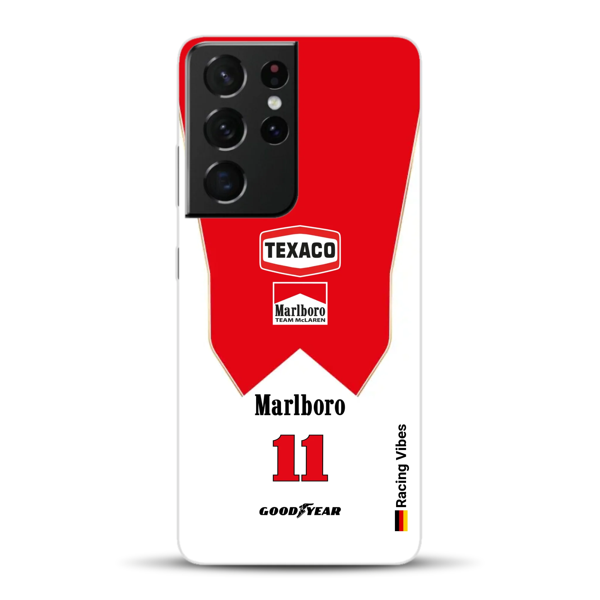James Hunt McLaren M23 Livery - Individuelle Handyhülle für Samsung