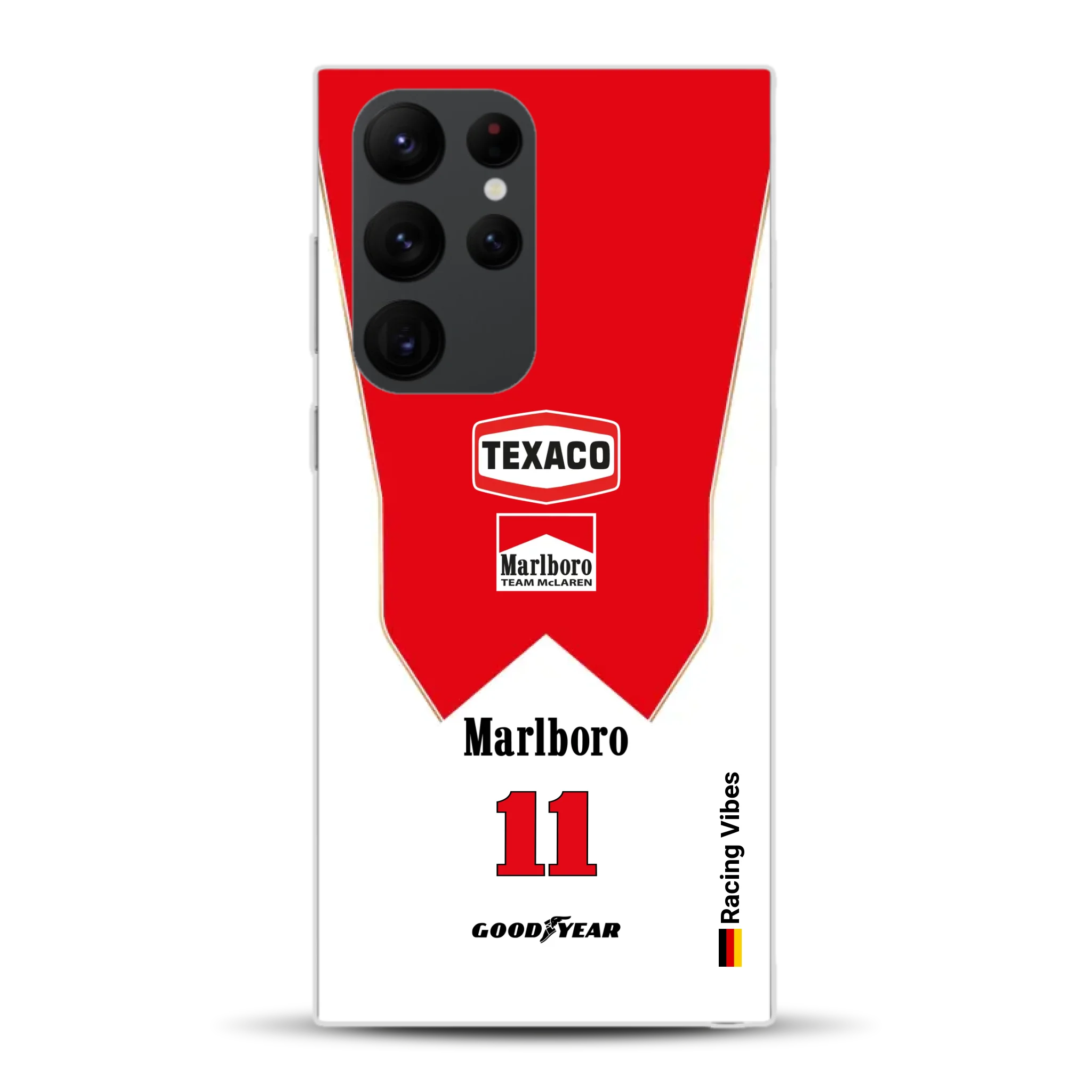 James Hunt McLaren M23 Livery - Individuelle Handyhülle für Samsung
