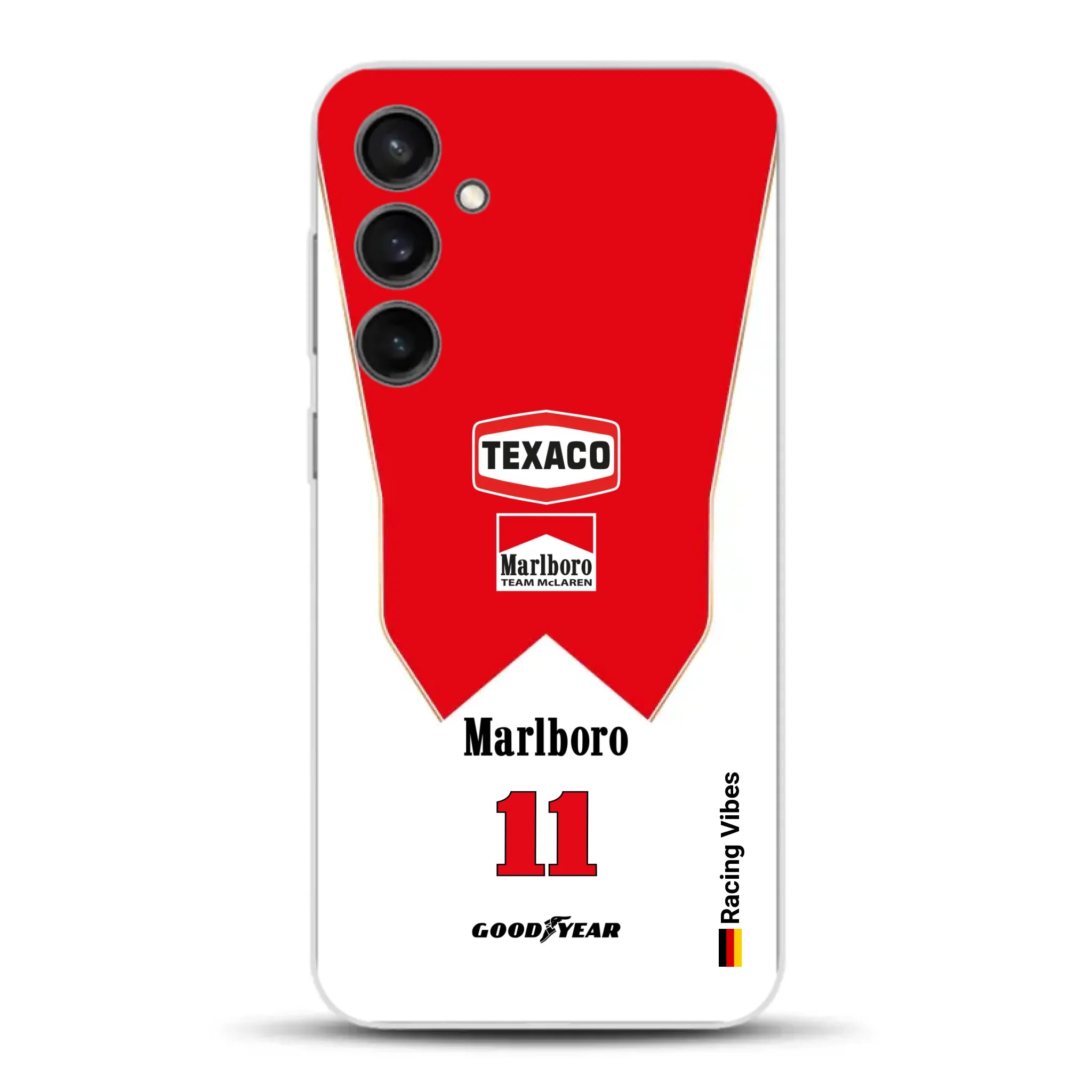 James Hunt McLaren M23 Livery - Individuelle Handyhülle für Samsung