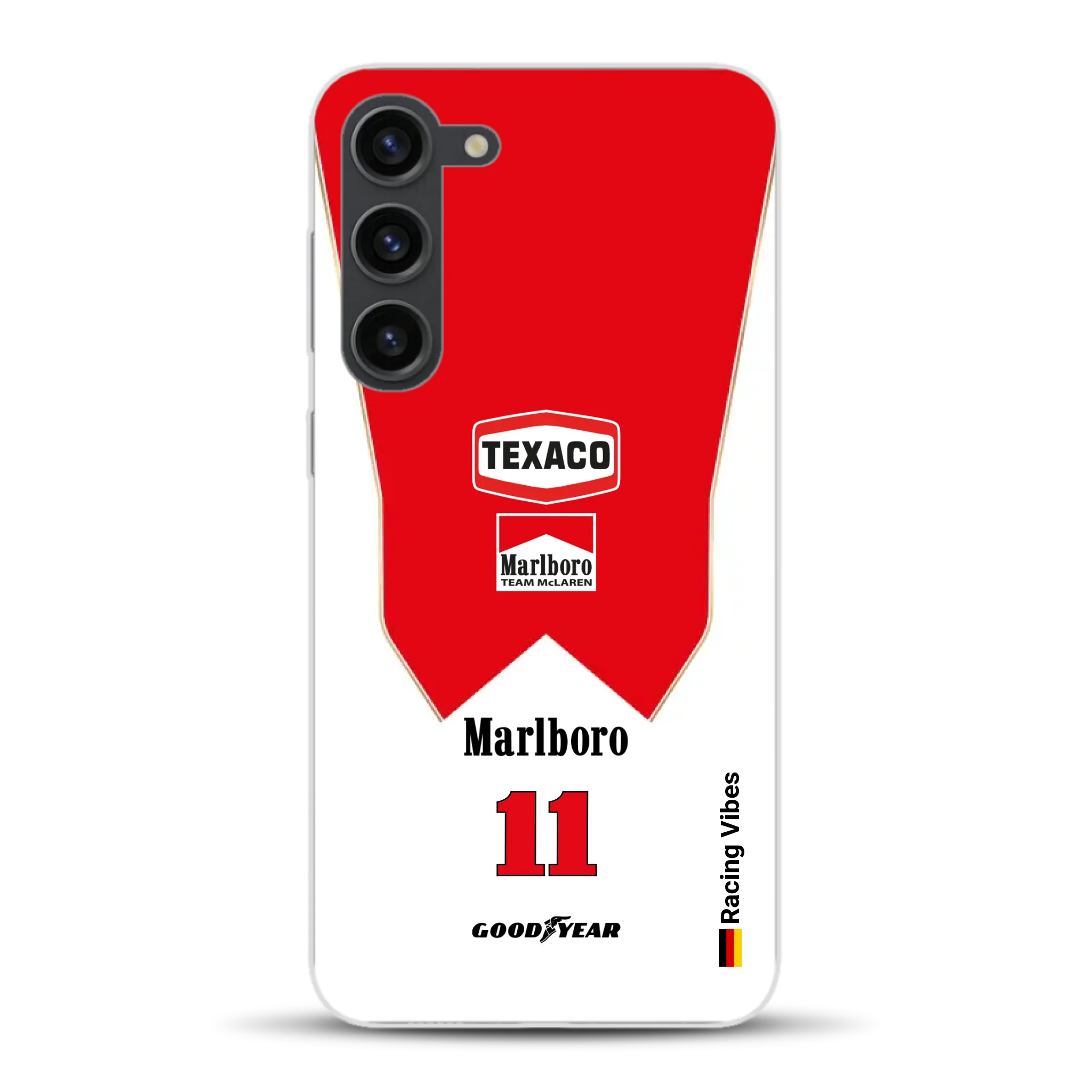 James Hunt McLaren M23 Livery - Individuelle Handyhülle für Samsung