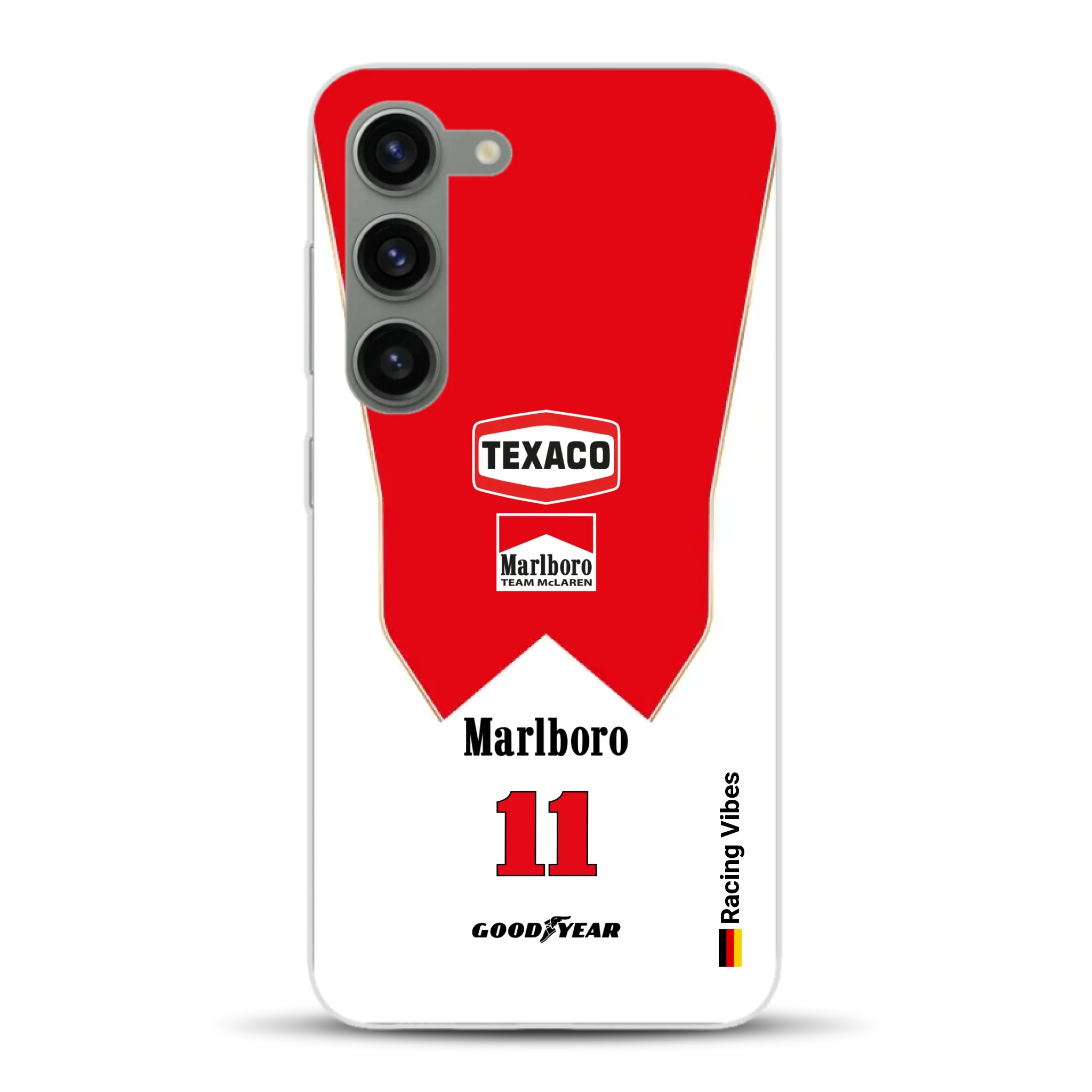 James Hunt McLaren M23 Livery - Individuelle Handyhülle für Samsung