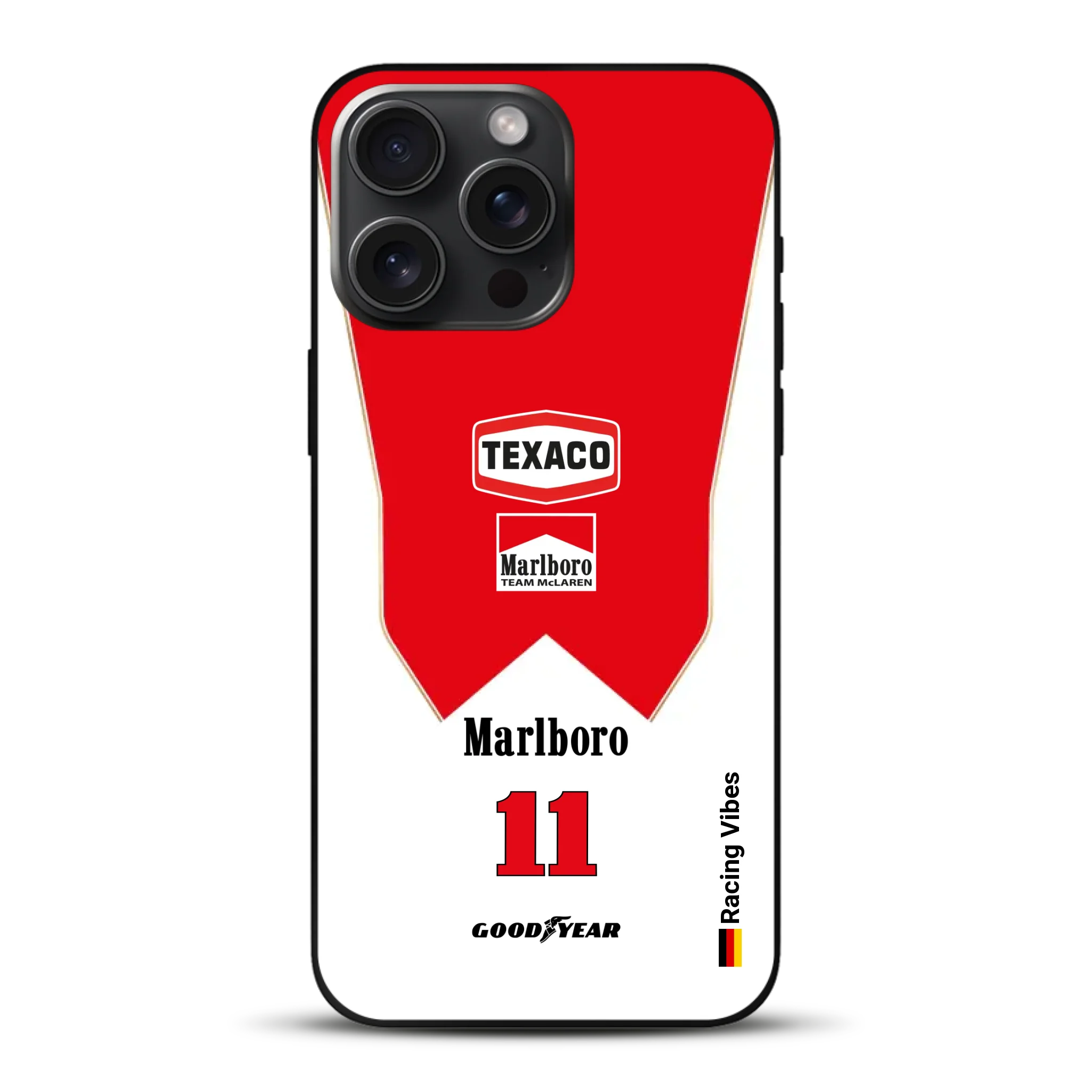 James Hunt McLaren M23 Livery - Individuelle Handyhülle für iPhone