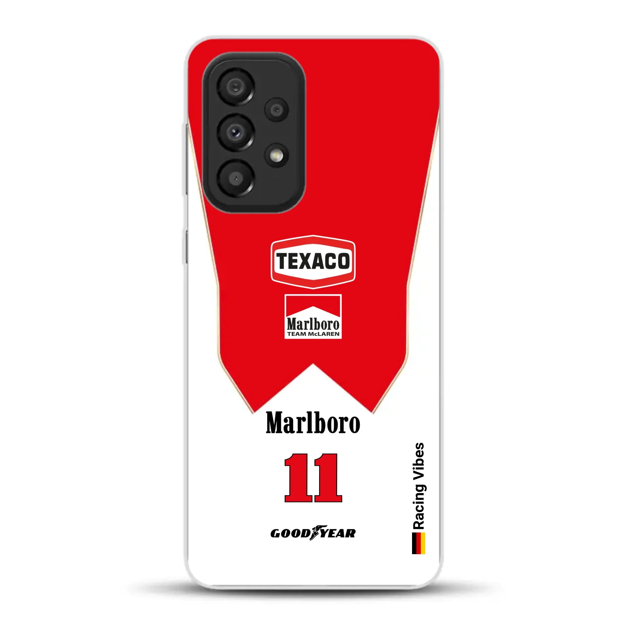 James Hunt McLaren M23 Livery - Individuelle Handyhülle für Samsung