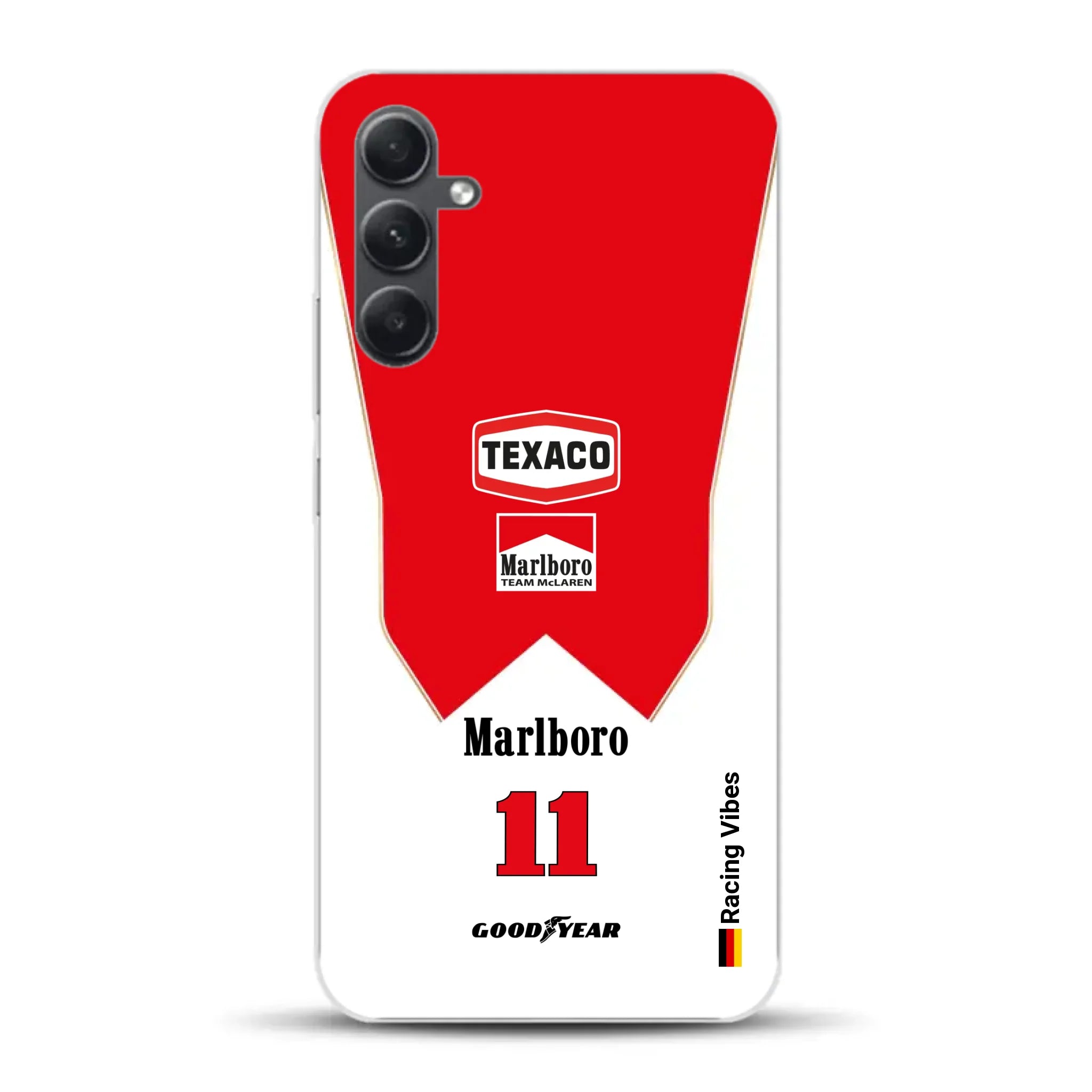 James Hunt McLaren M23 Livery - Individuelle Handyhülle für Samsung