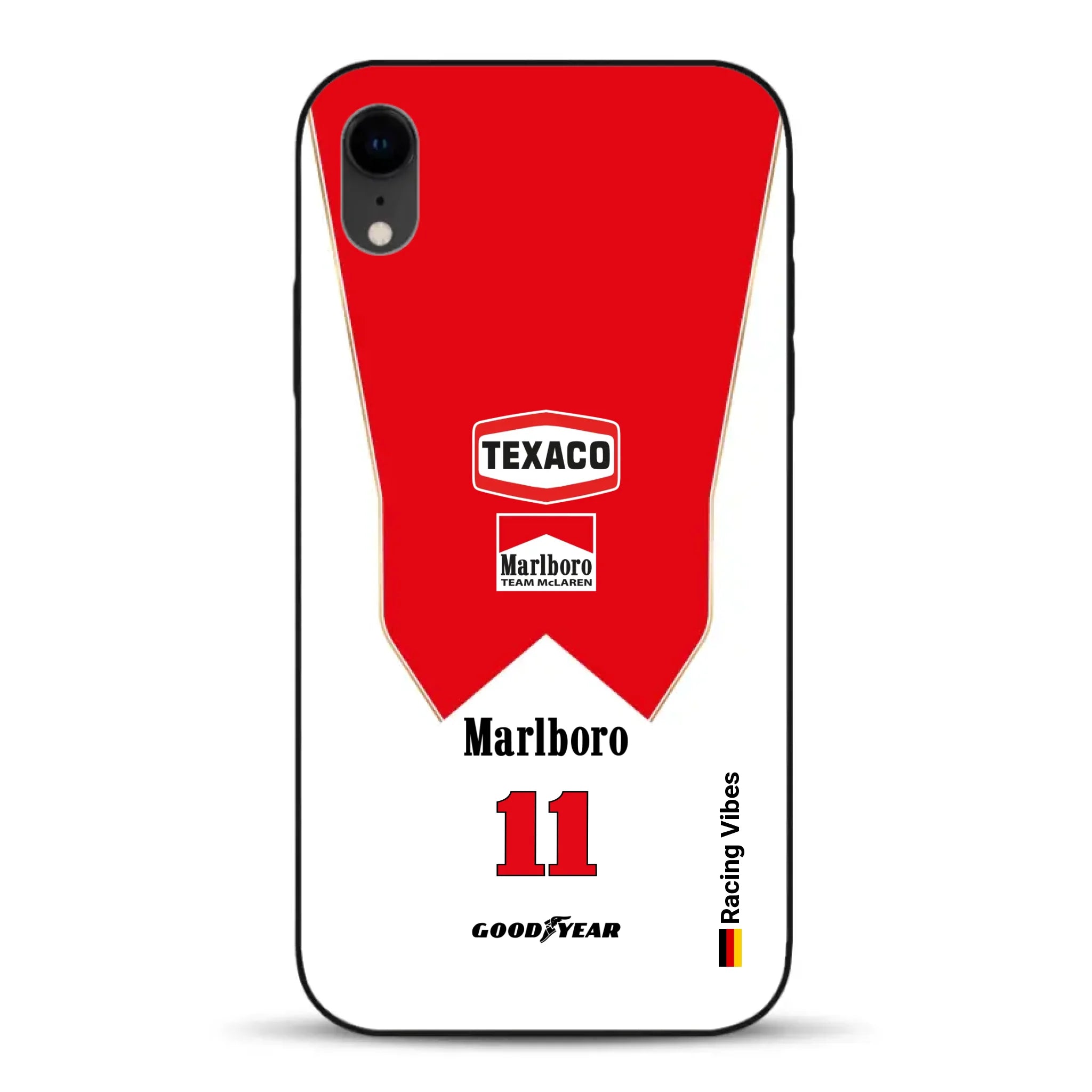 James Hunt McLaren M23 Livery - Individuelle Handyhülle für iPhone
